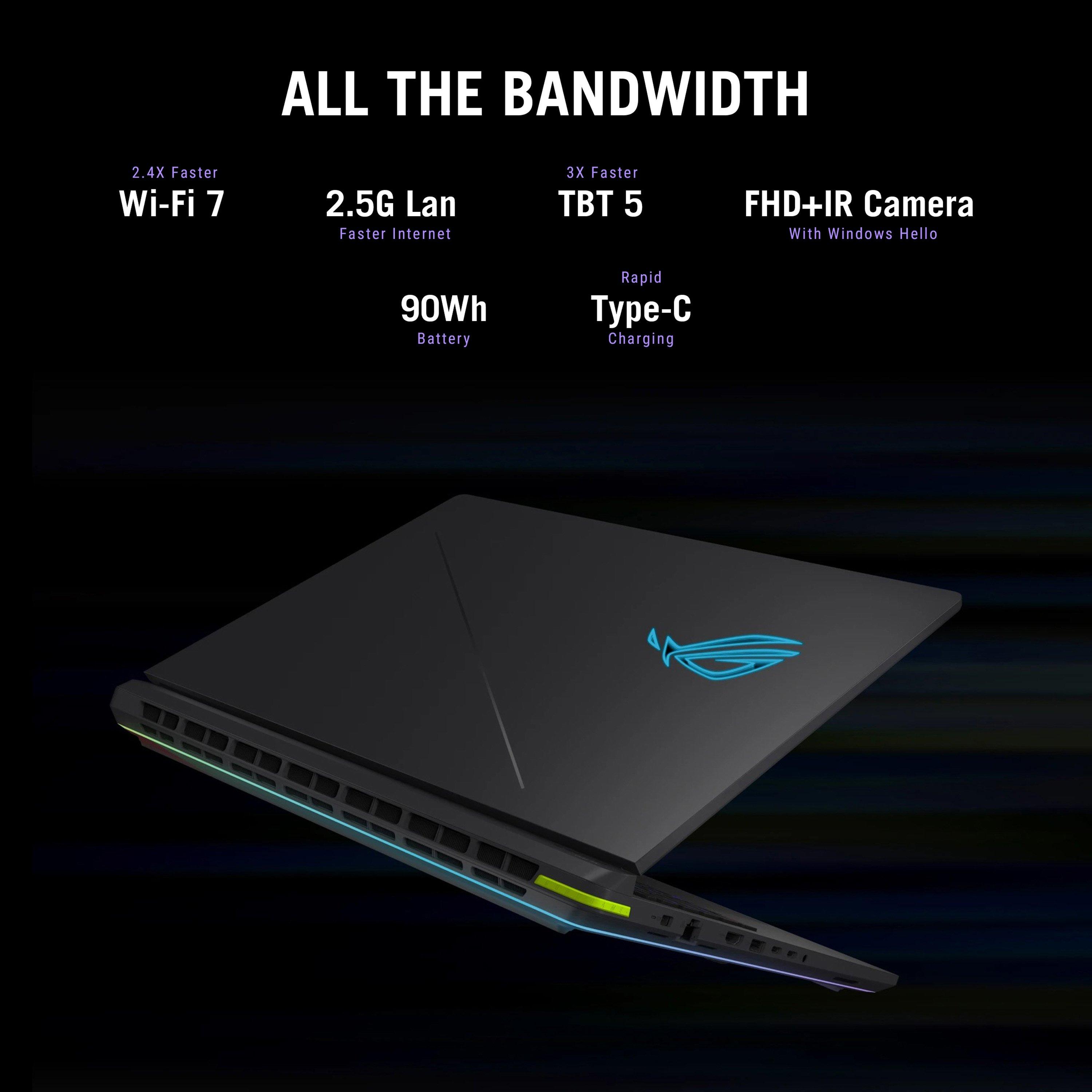 Black - ASUS - ASUS ROG Strix G18 18 2.5K 300Hz Gaming Laptop - Ultra 9 290HX Plus 32GB RAM 1TB SSD RTX 5070 - 7