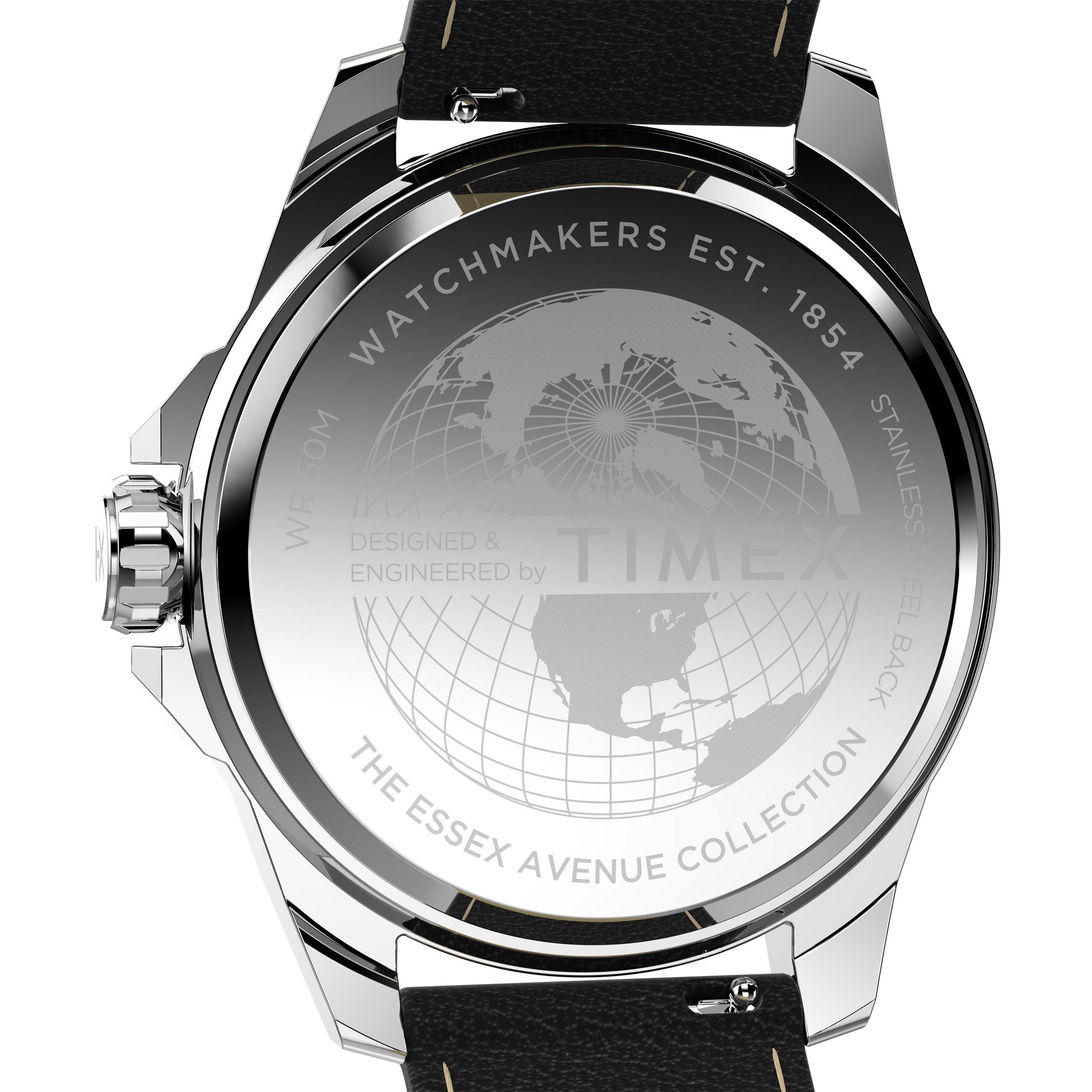 Black/Silver - Timex - Men's Analogue Quartz Watch - 4