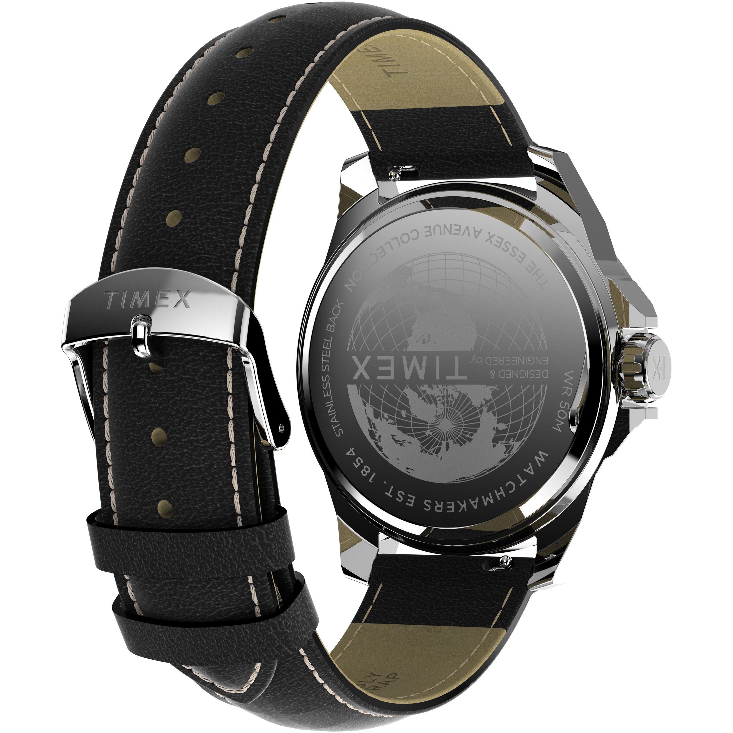 Black/Silver - Timex - Men's Analogue Quartz Watch - 5