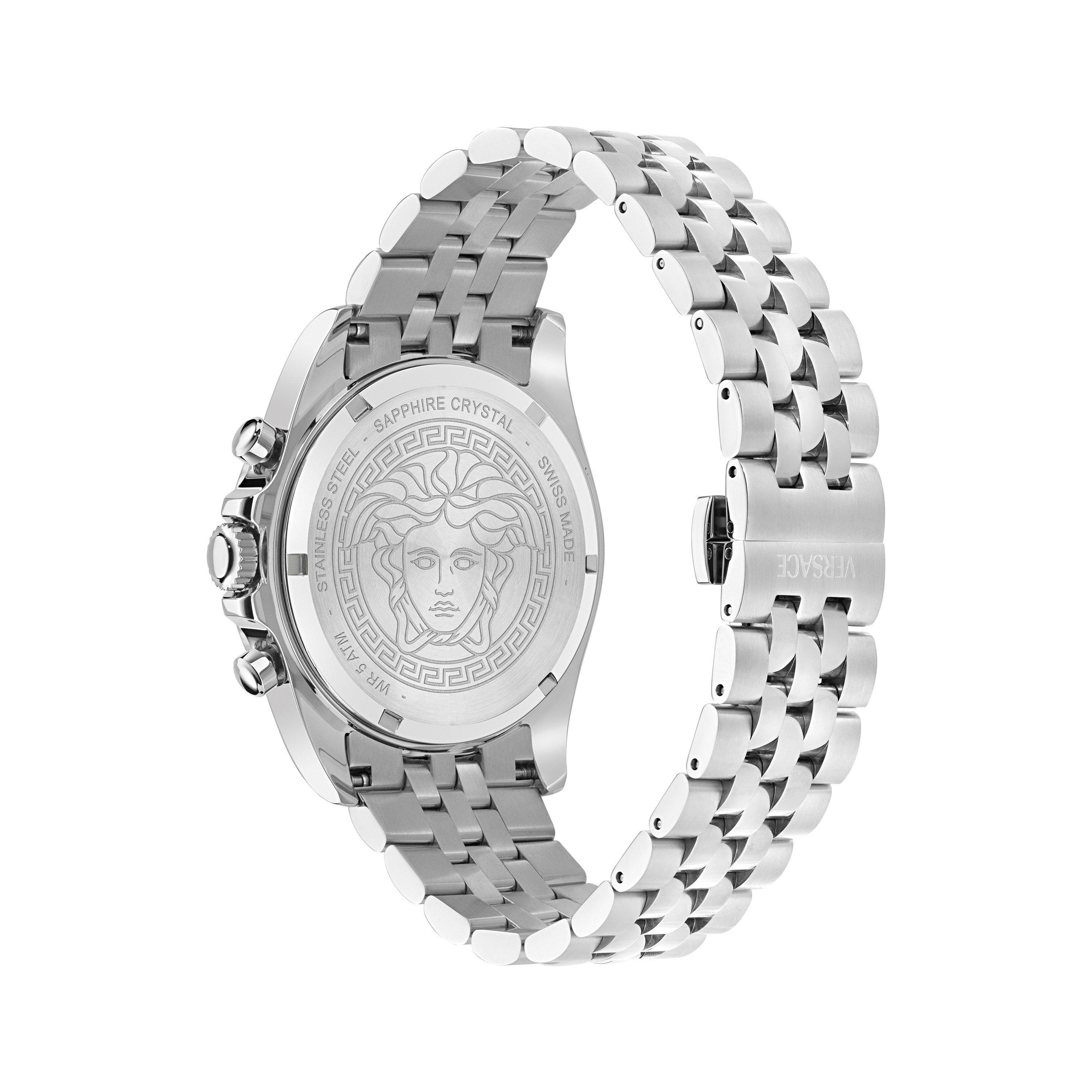 Black/Silver - Versace - Men's Analogue Quartz Watch - 2