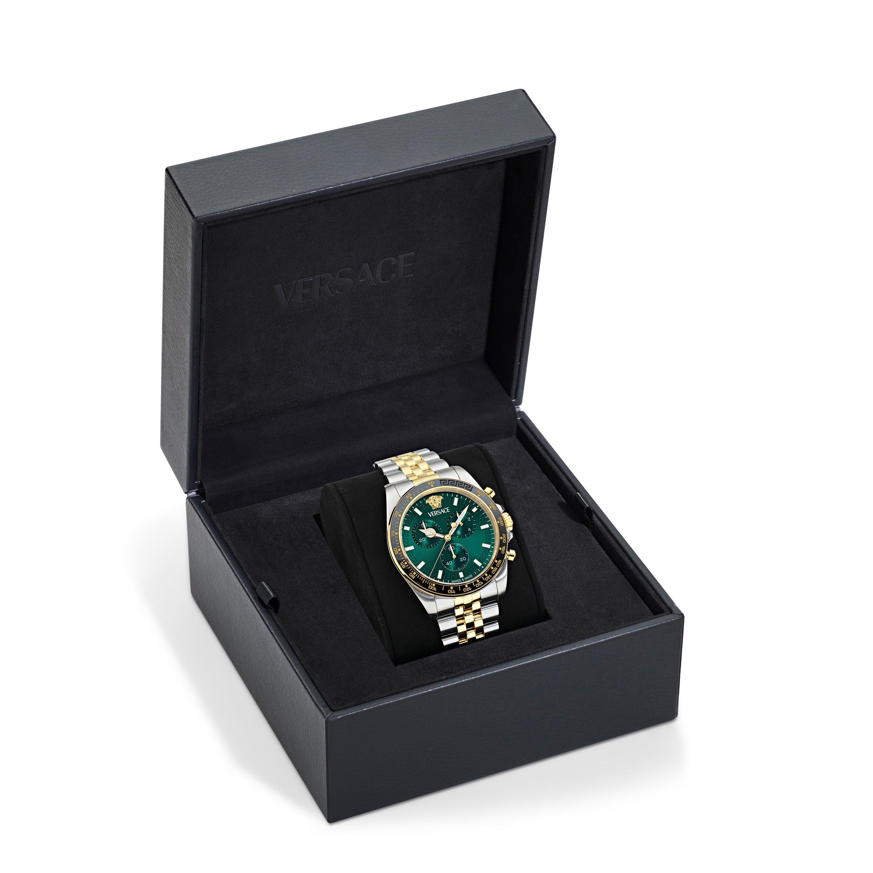 Green/Metallics - Versace - Men's Analogue Quartz Watch - 4