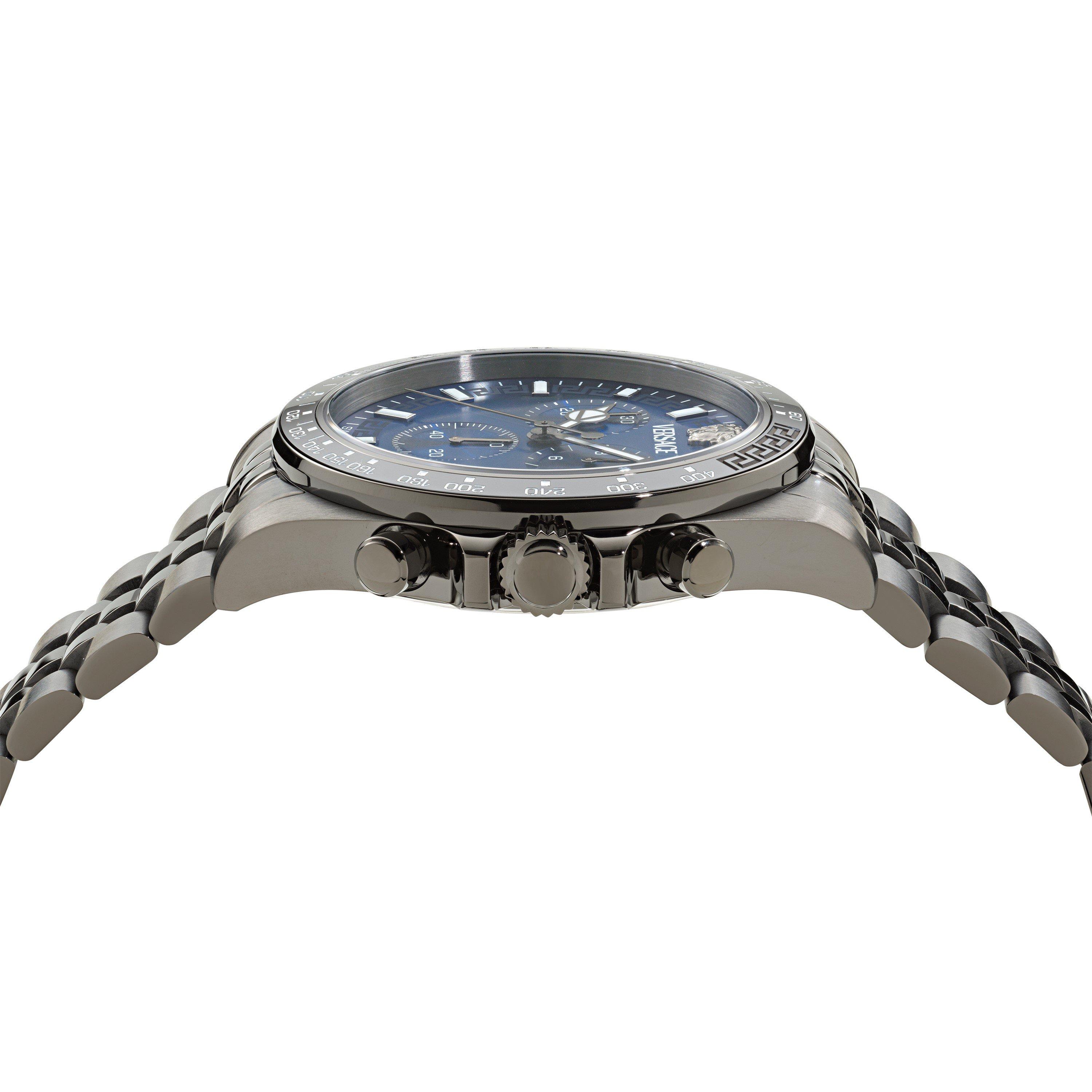 Blue/Grey - Versace - Men's Analogue Quartz Watch - 3