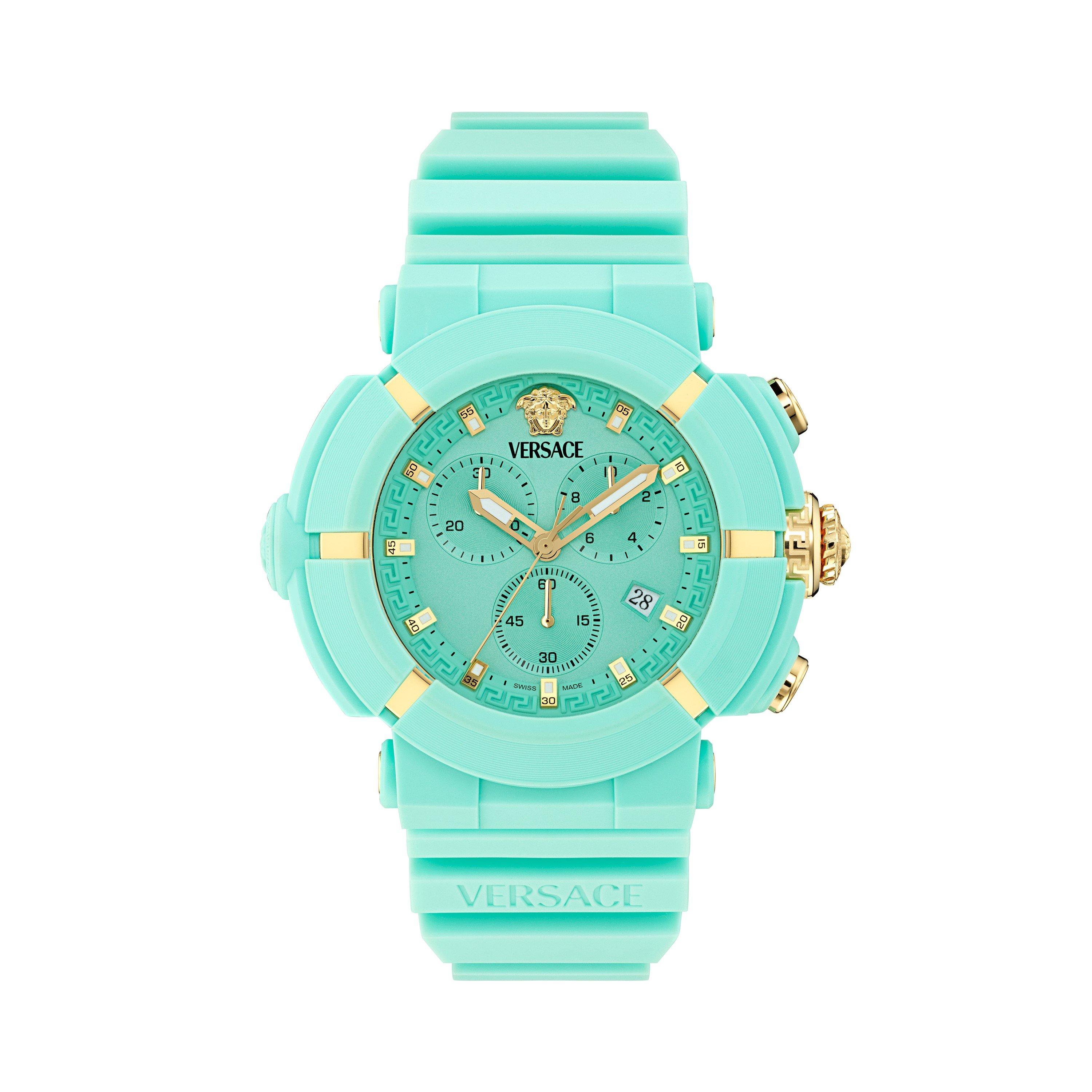 Versace Men's Quartz Analogue Watch - Blue/Blue