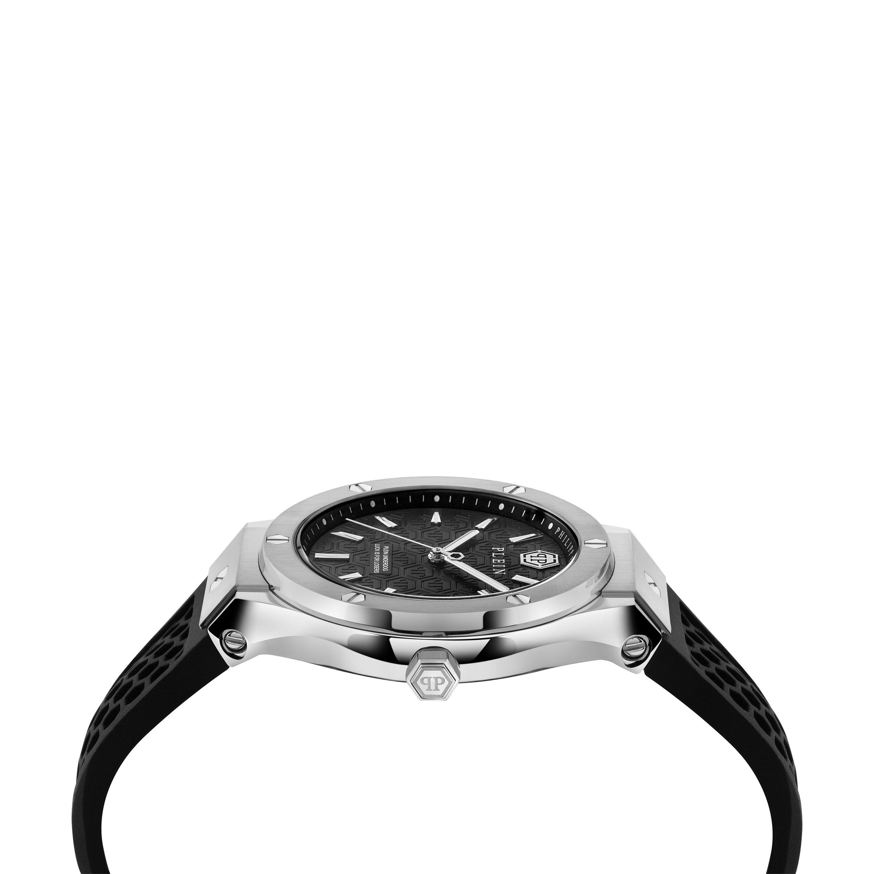 BLACK/Silver - Philipp Plein - Underdog 44mm Watch - 3