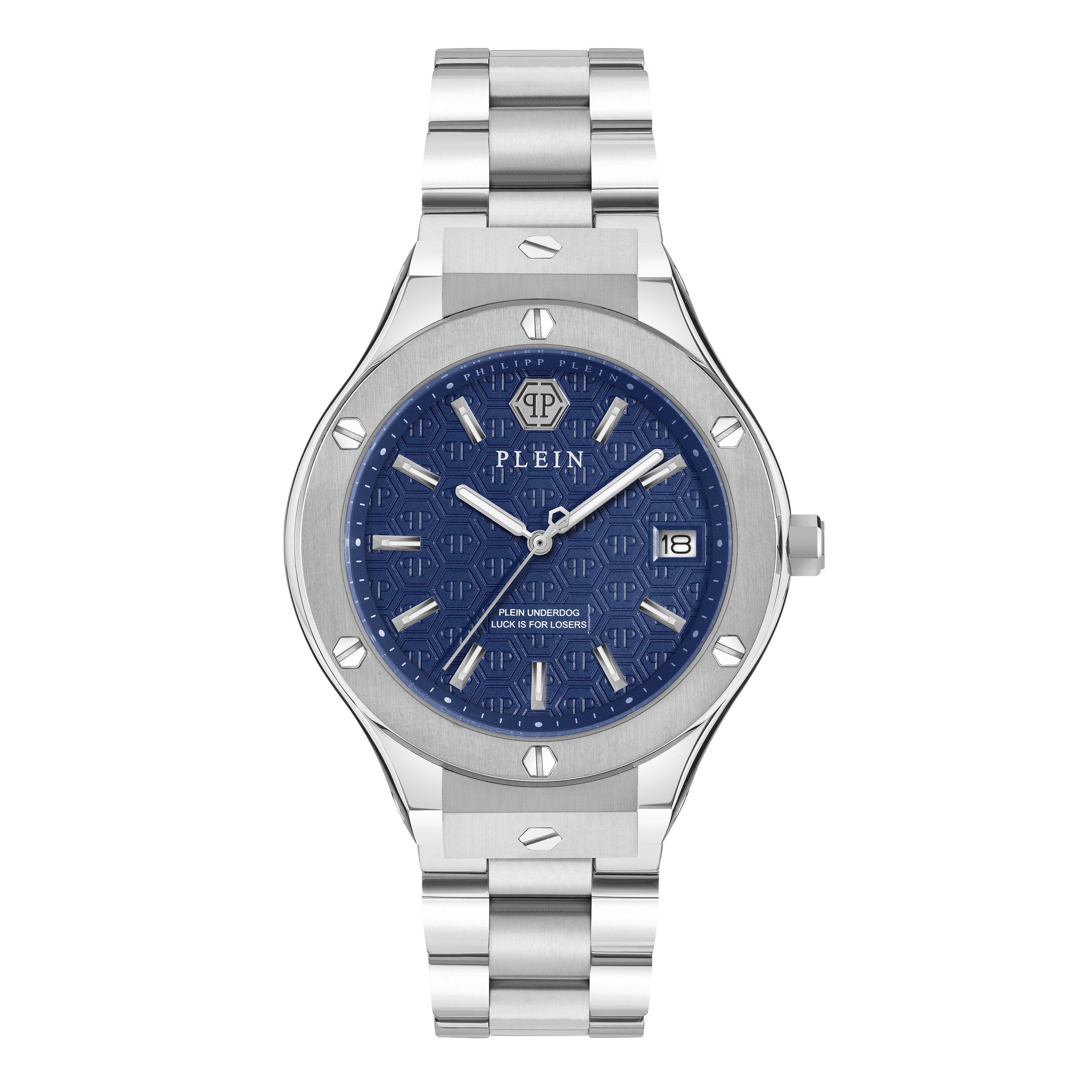 Philipp Plein Men's Underdog 44Mm Watch - Blue/Silver