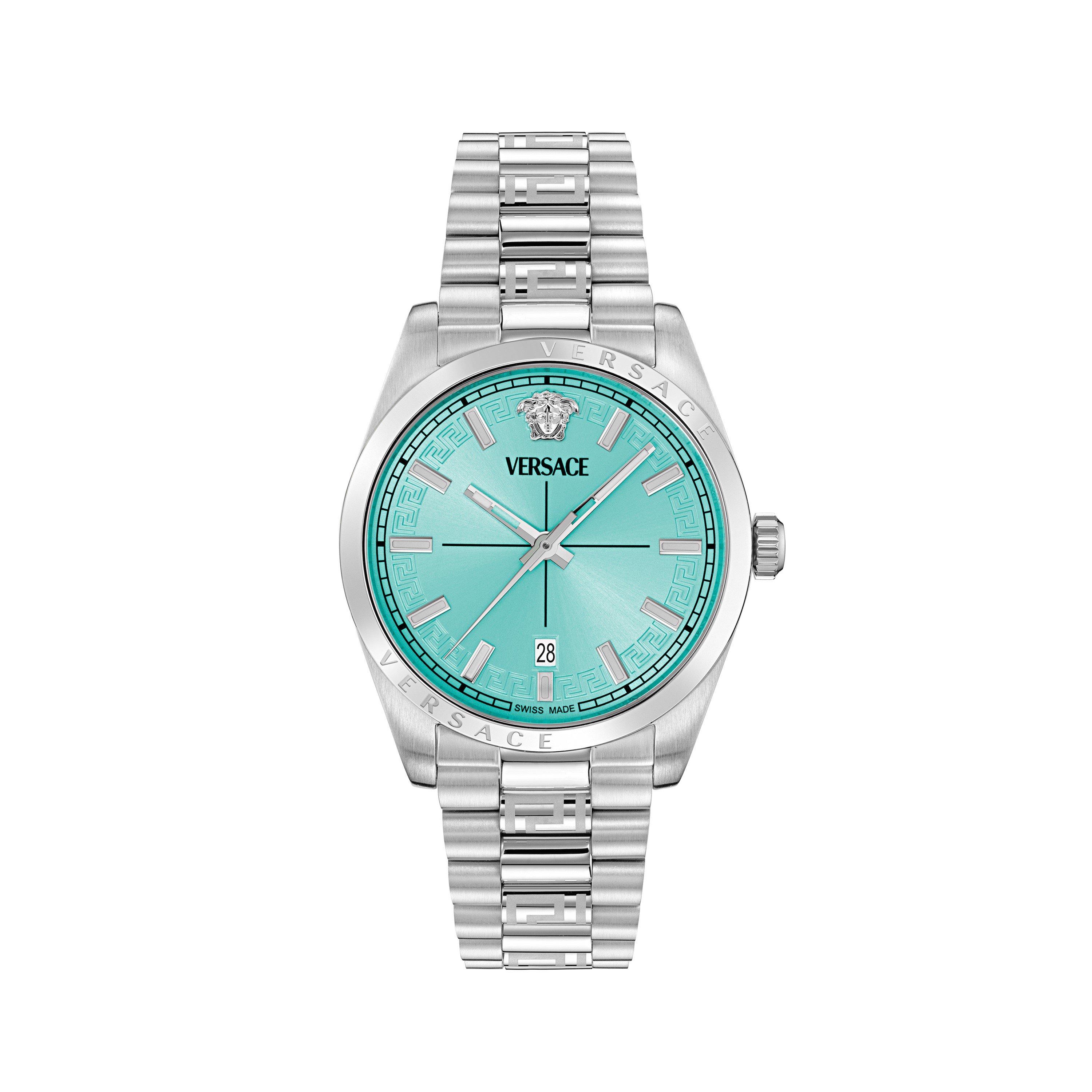 Blue/Silver - Versace - Men's Millennium Quartz Analogue Quartz Watch - 1