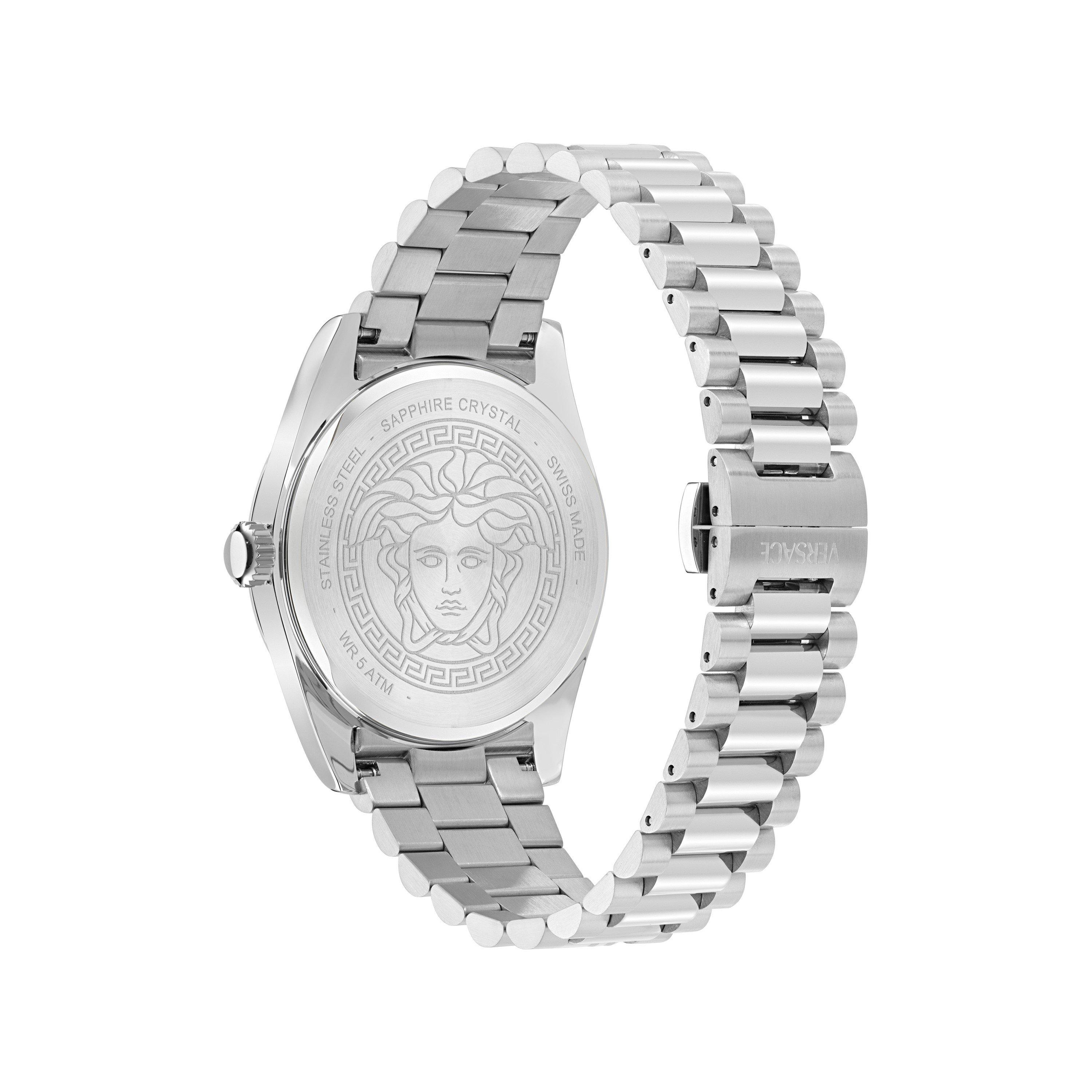 Blue/Silver - Versace - Men's Millennium Analogue Quartz Watch - 2