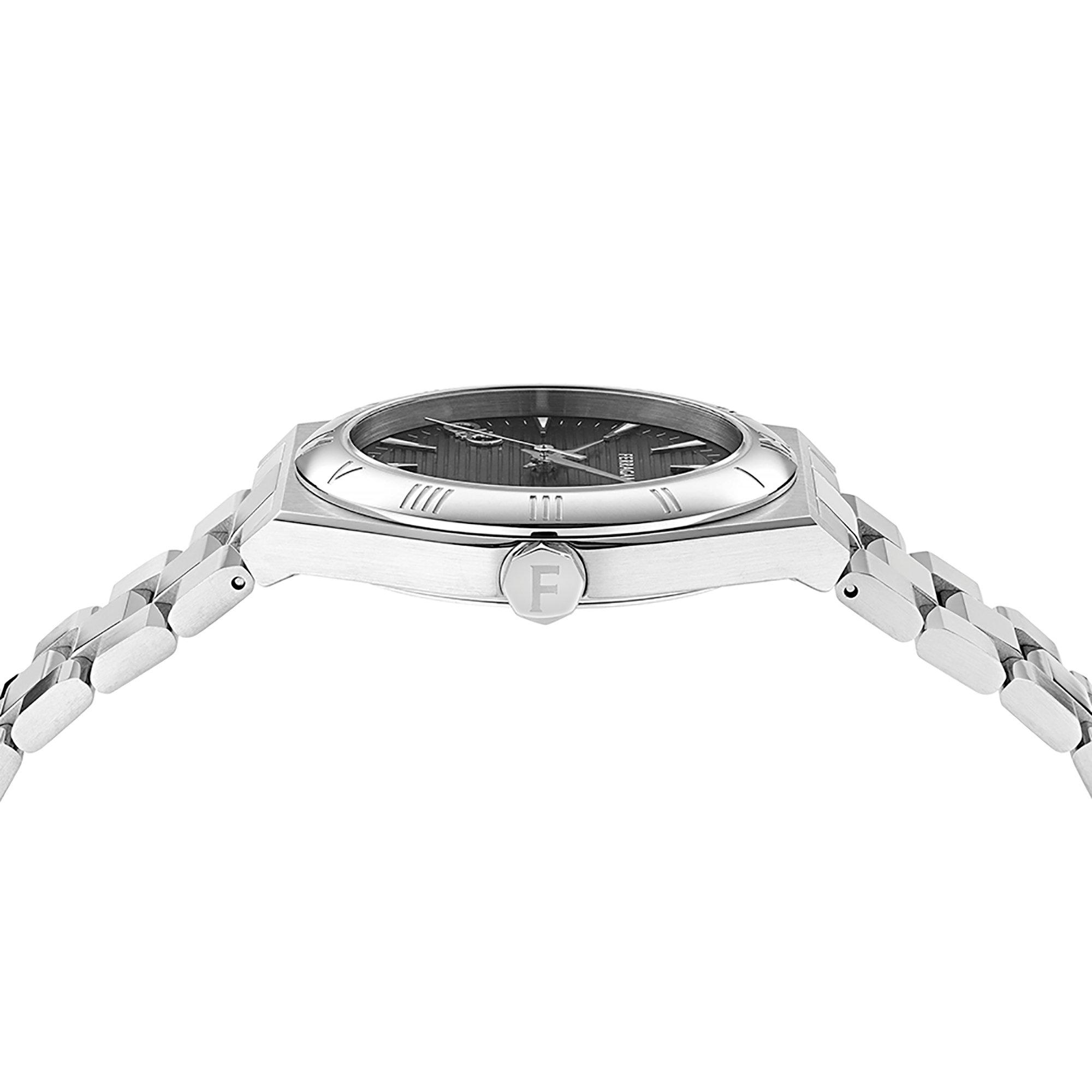 Black/Silver - Ferragamo - Men's Vega Quartz Analogue Watch - 3