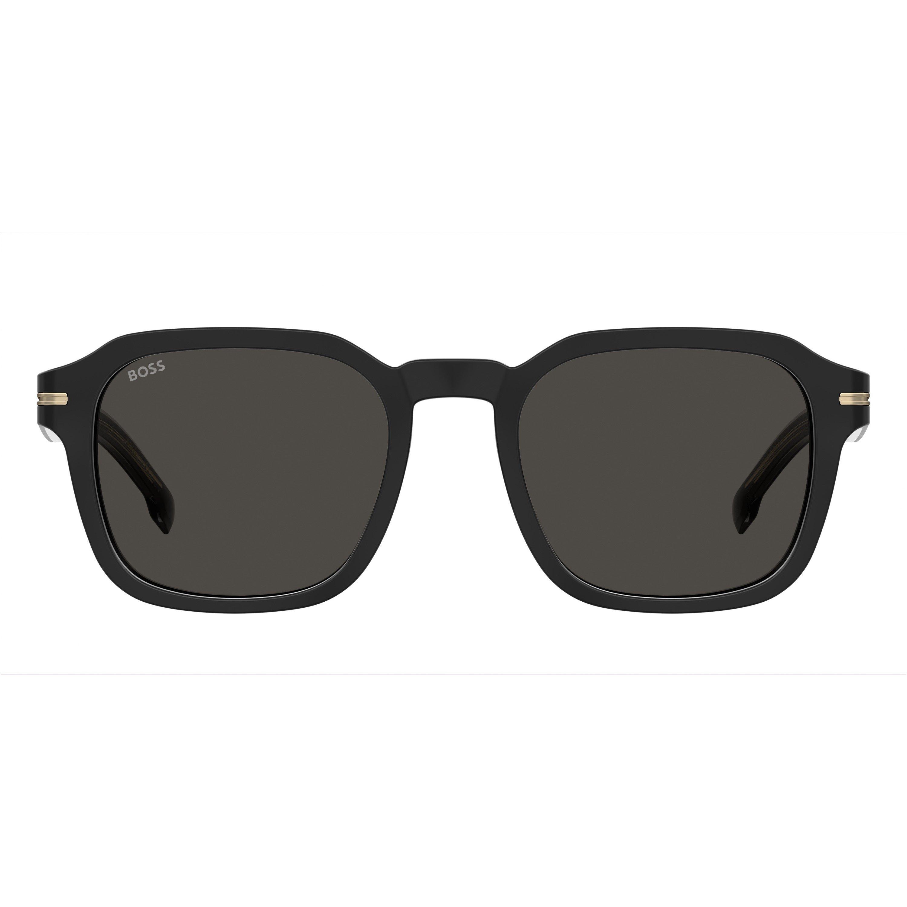 Black - Boss - Men's Square Sunglasses - 2