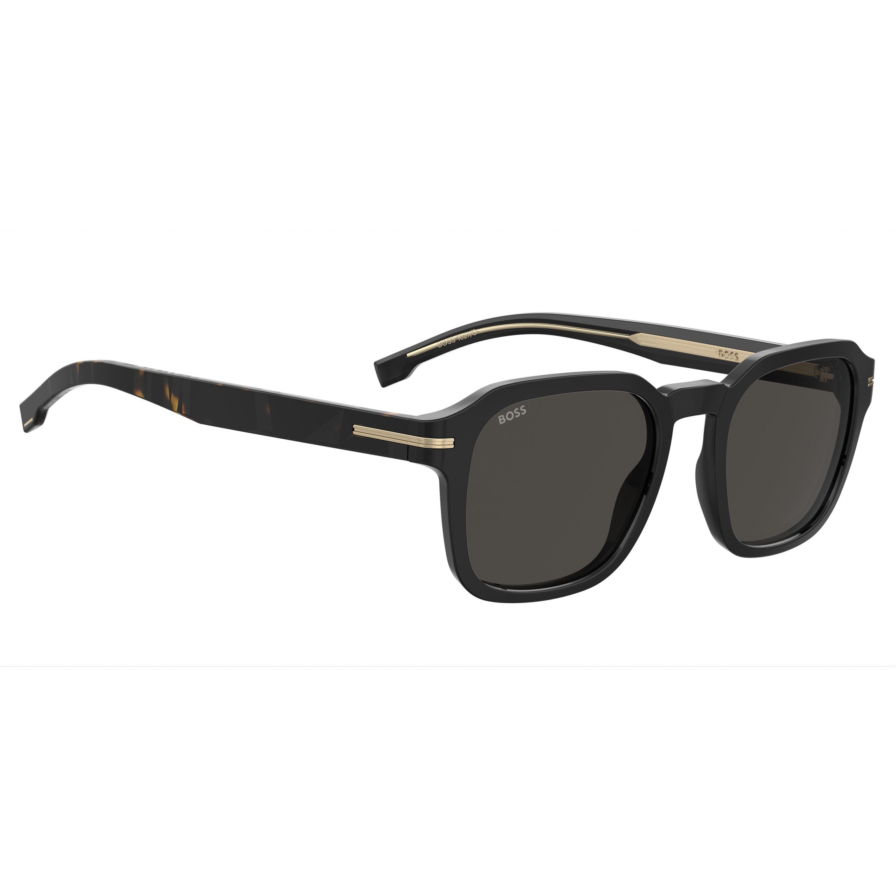 Black - Boss - Men's Square Sunglasses - 3