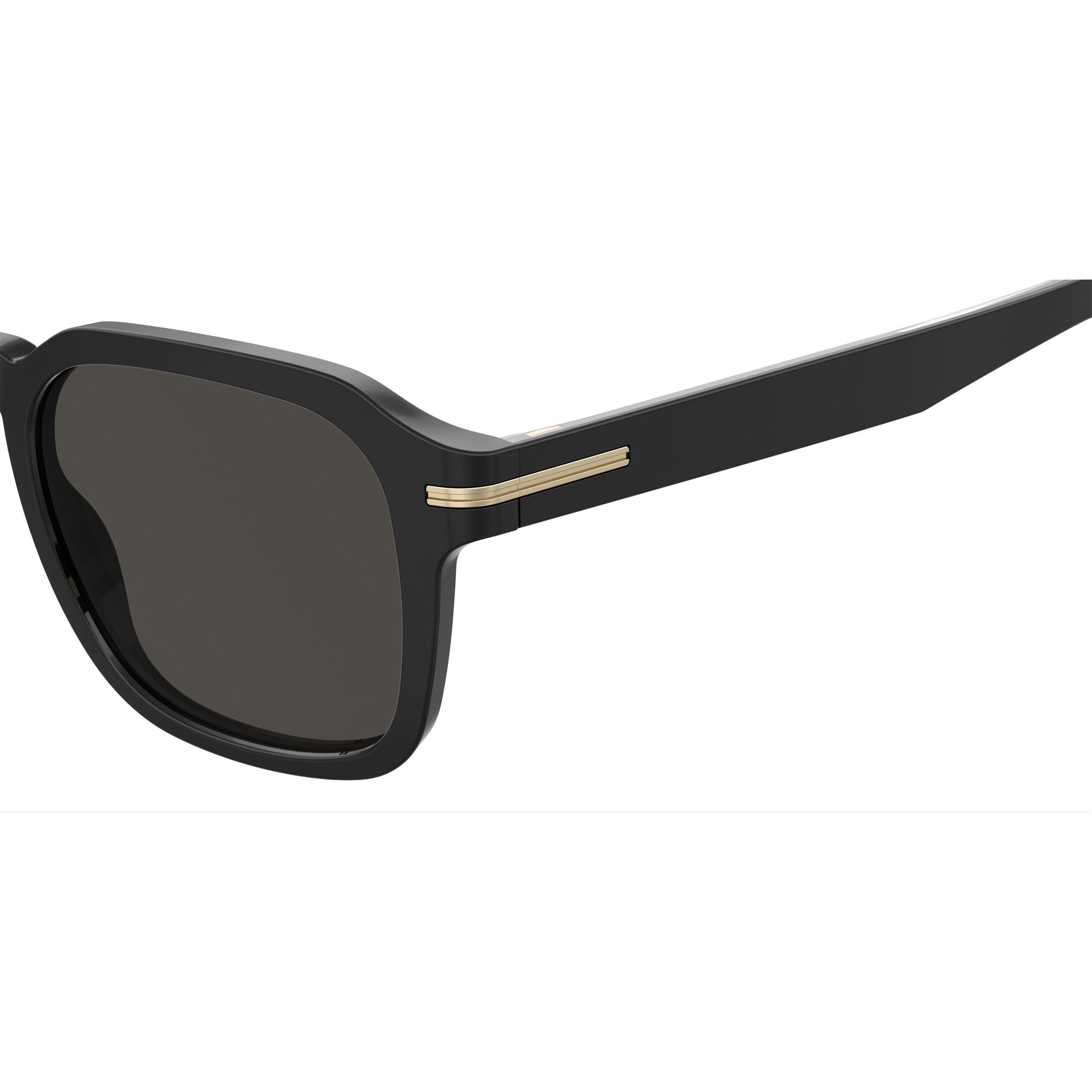 Black - Boss - Men's Square Sunglasses - 4