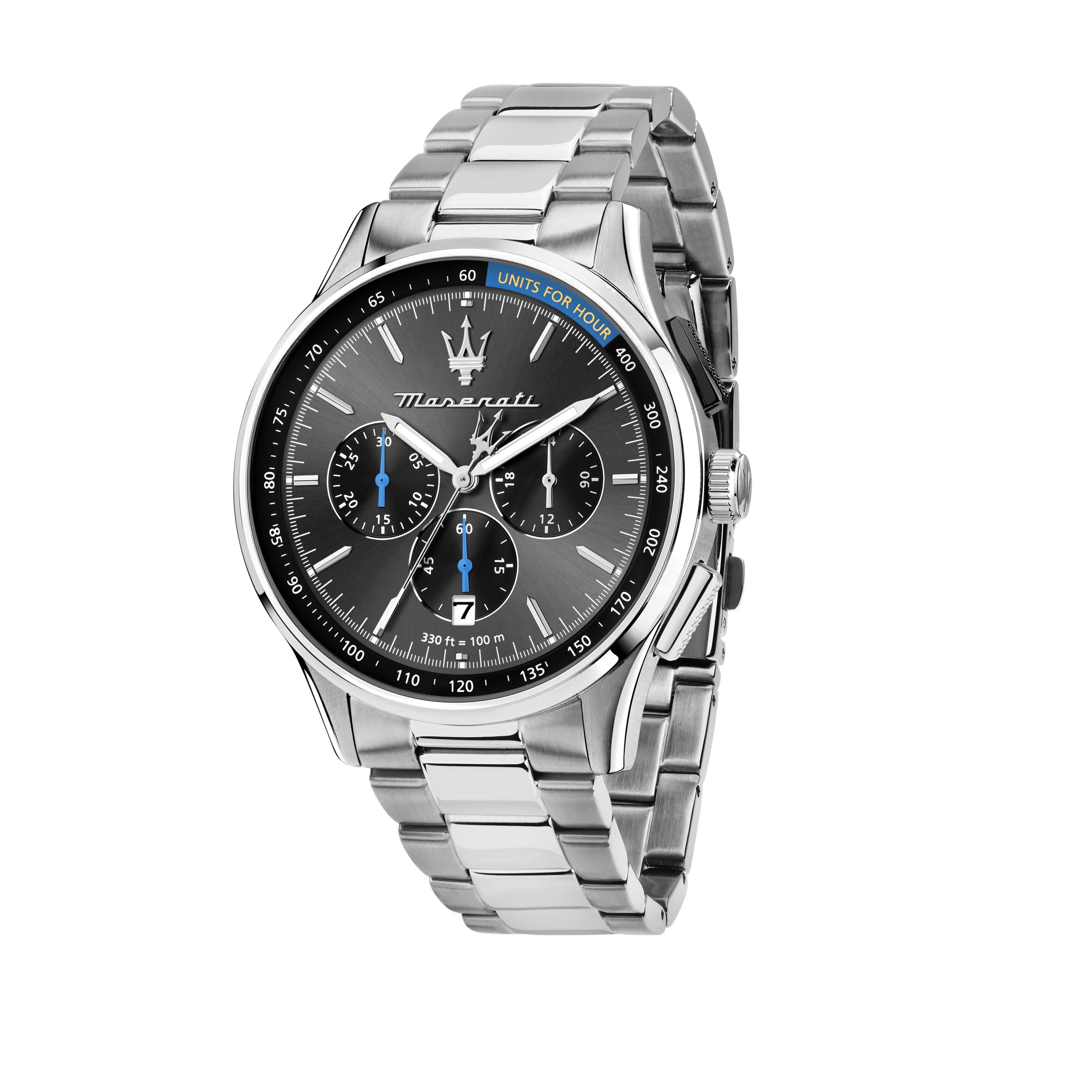 Maserati Men's Sorprasso C Sn63 - Black/Silver - 42MM