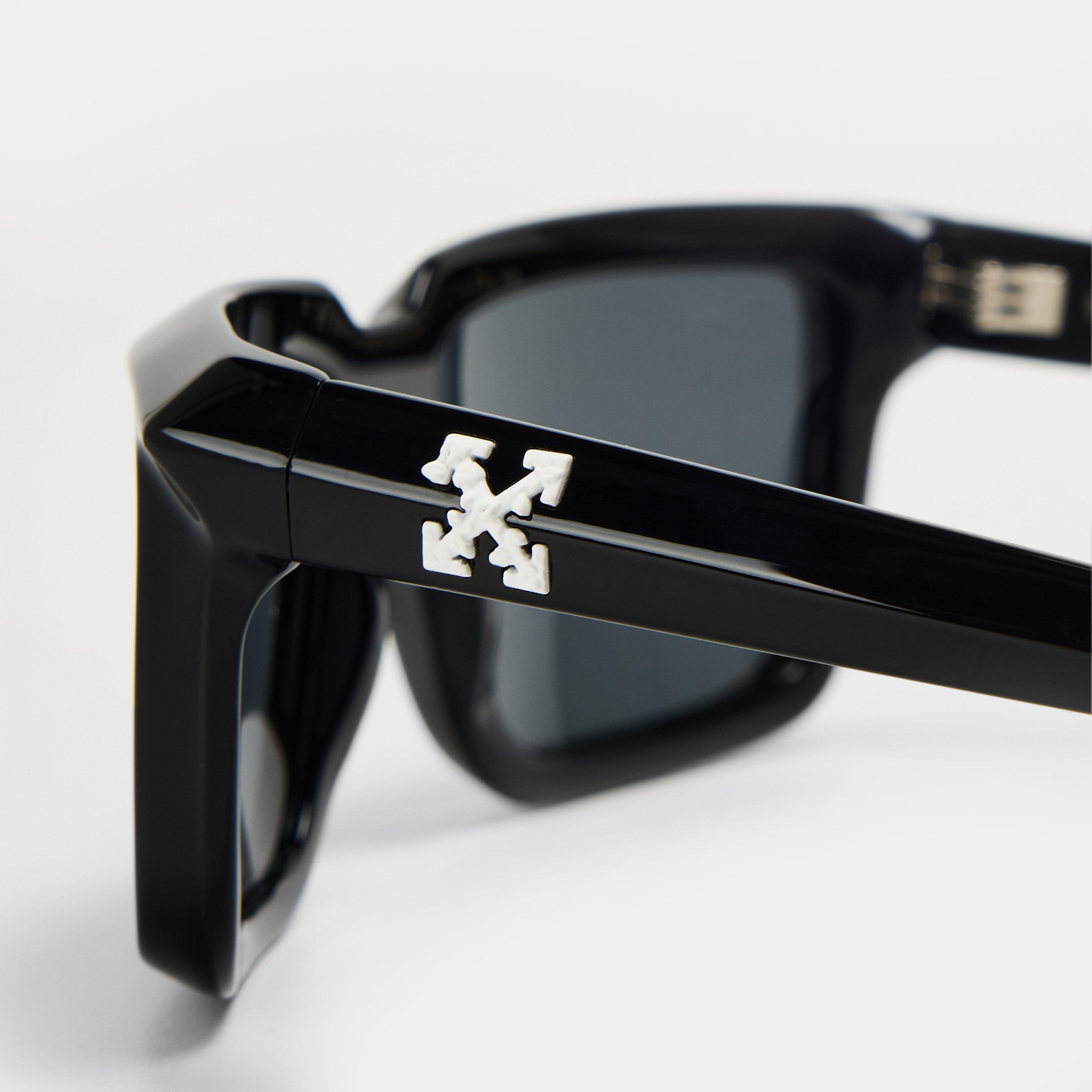 Nero/Grigio Scuro - Off White - Unisex Square Sunglasses, Square Design - 4