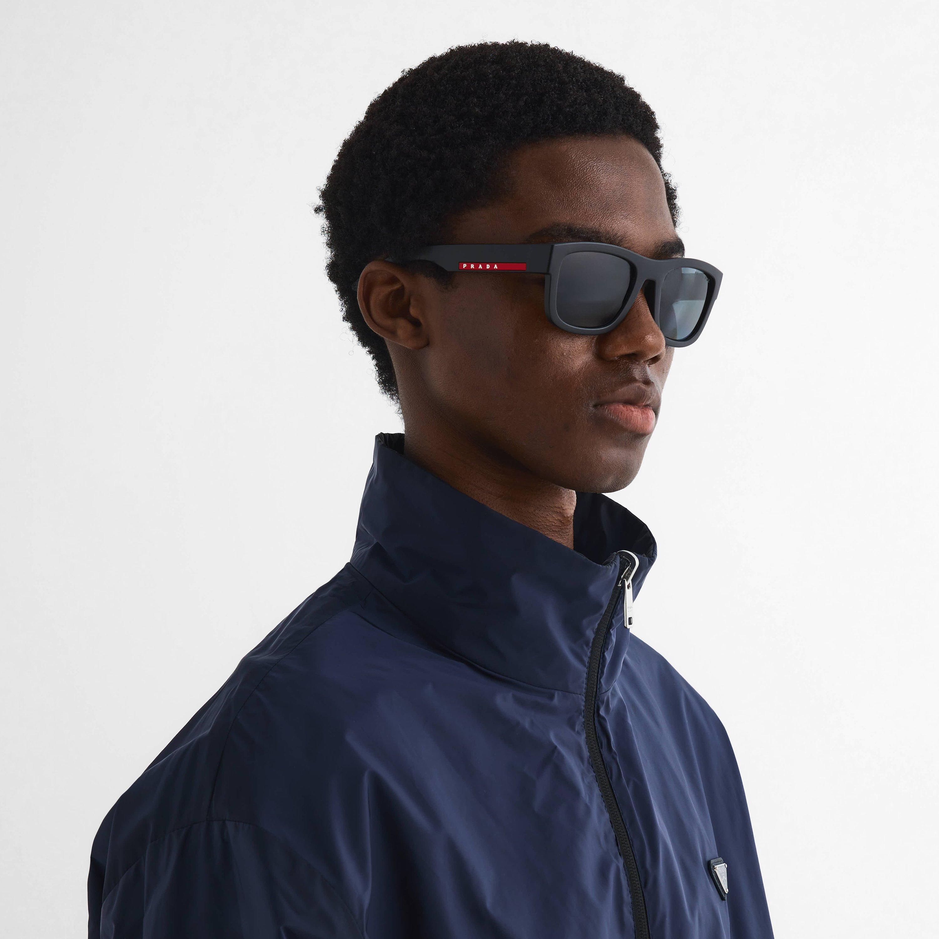 Black Rubber - Prada - Men's 0PS 01ZS Wayfarer Sunglasses - 3