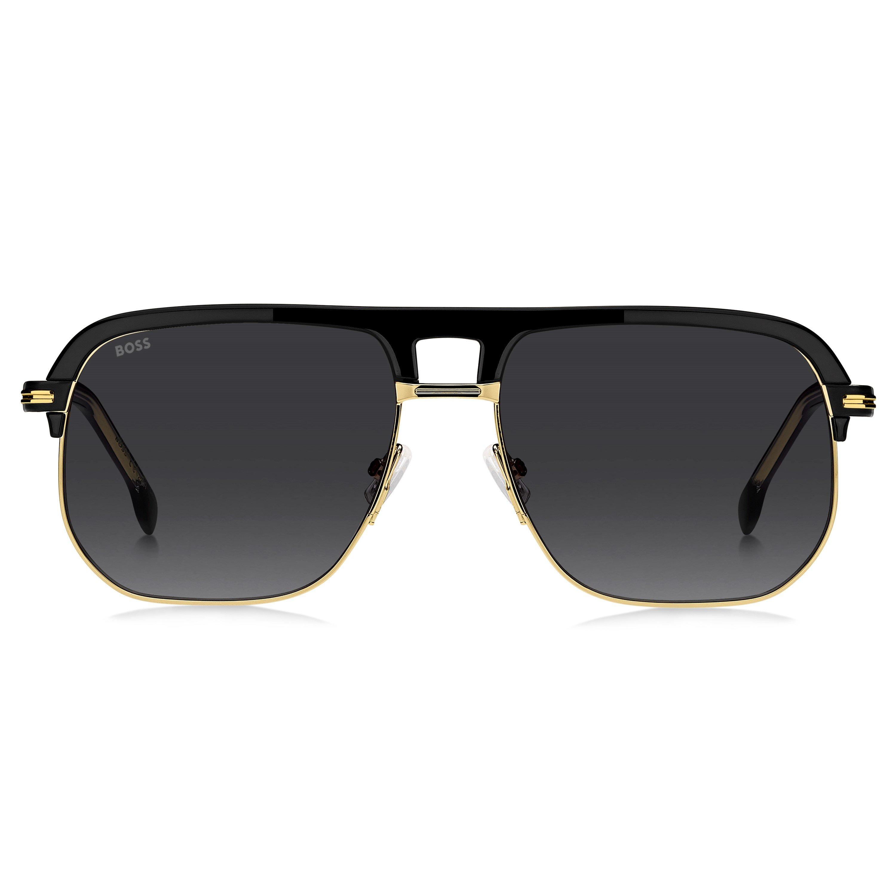 Gold/Black - Boss - Men's Square Sunglasses - 2
