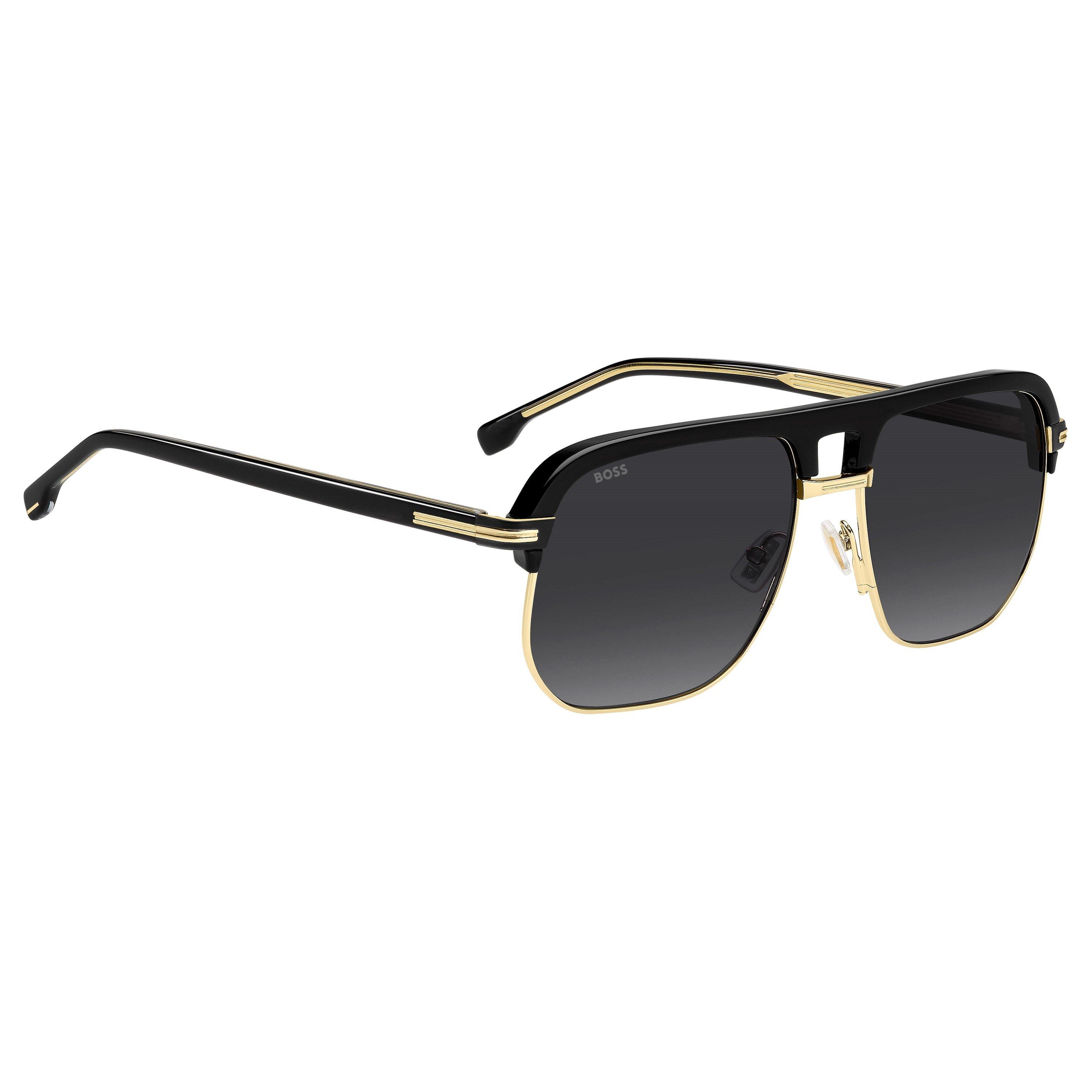 Gold/Black - Boss - Men's Square Sunglasses - 3