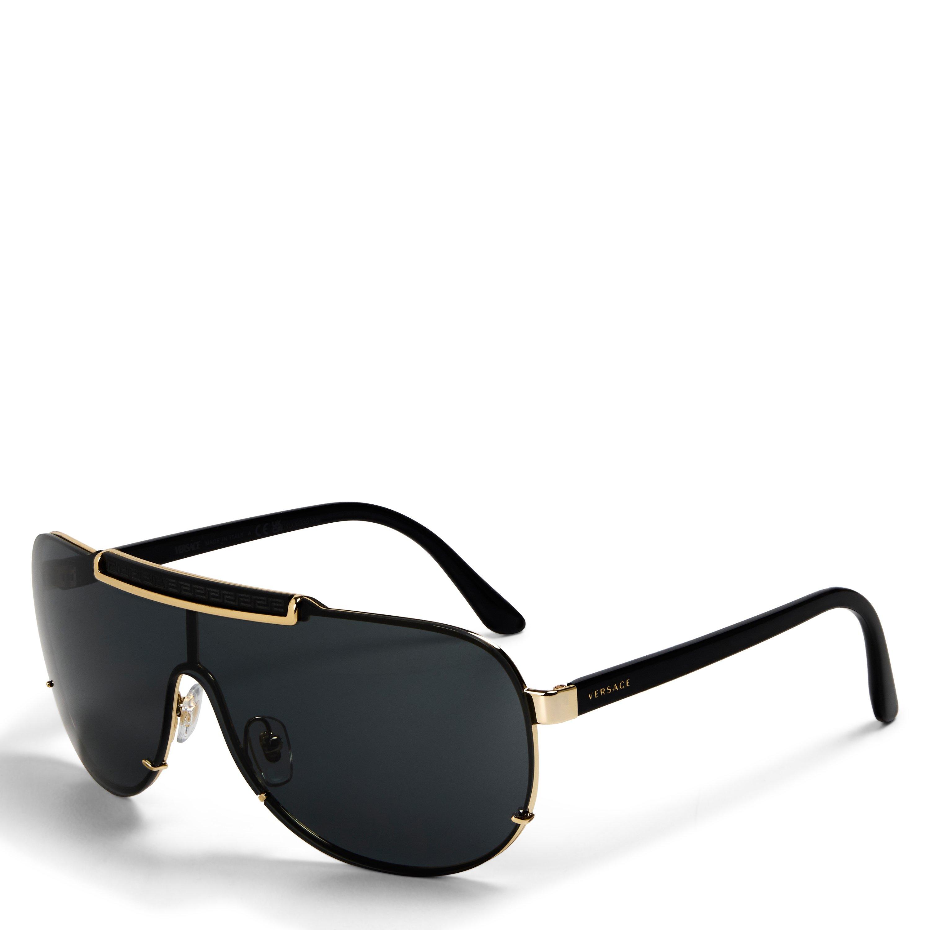 Gold/Black - Versace - Men's 0VE2140 Aviator Sunglasses - 1