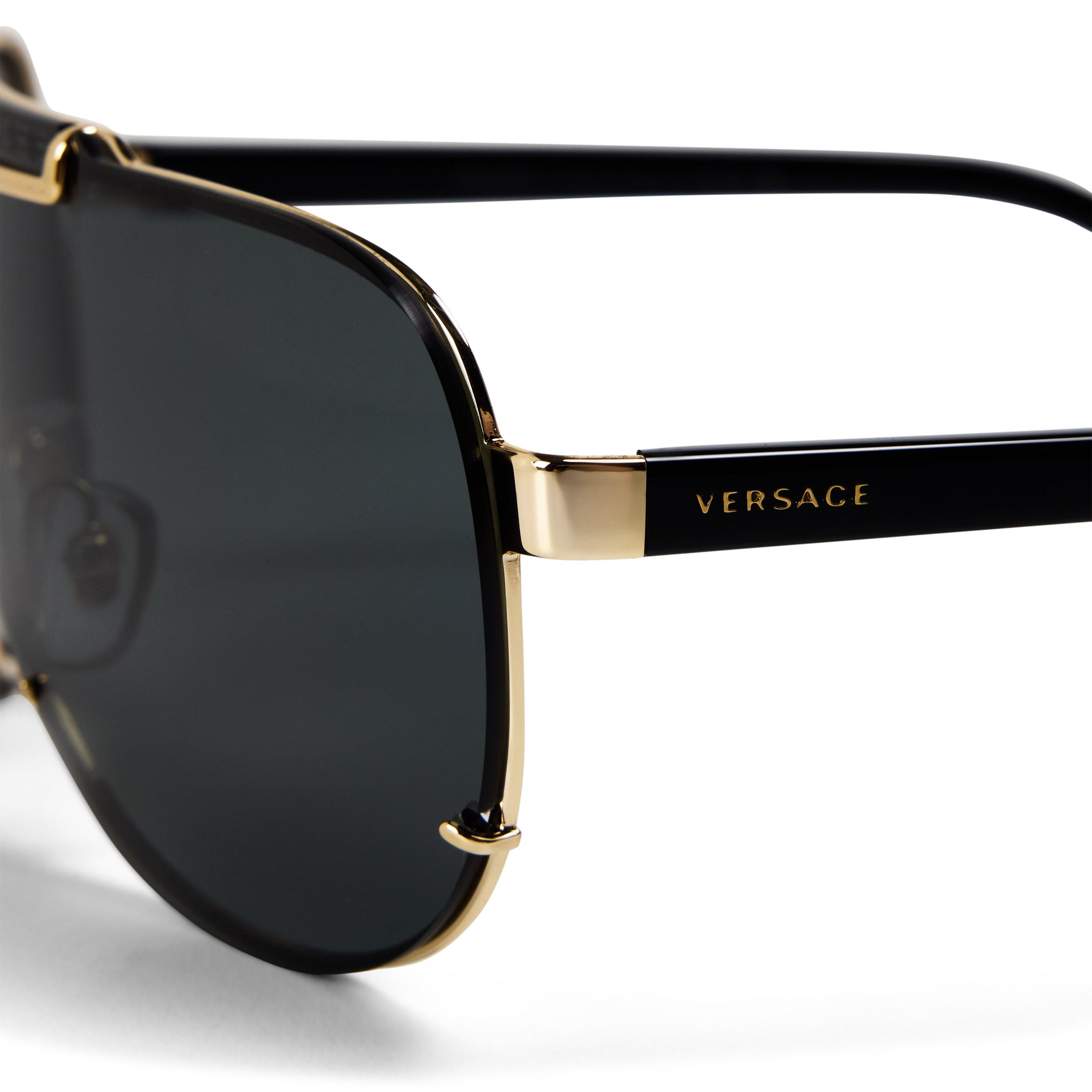 Gold/Black - Versace - Versace 0VE2140 Sn63 - 3