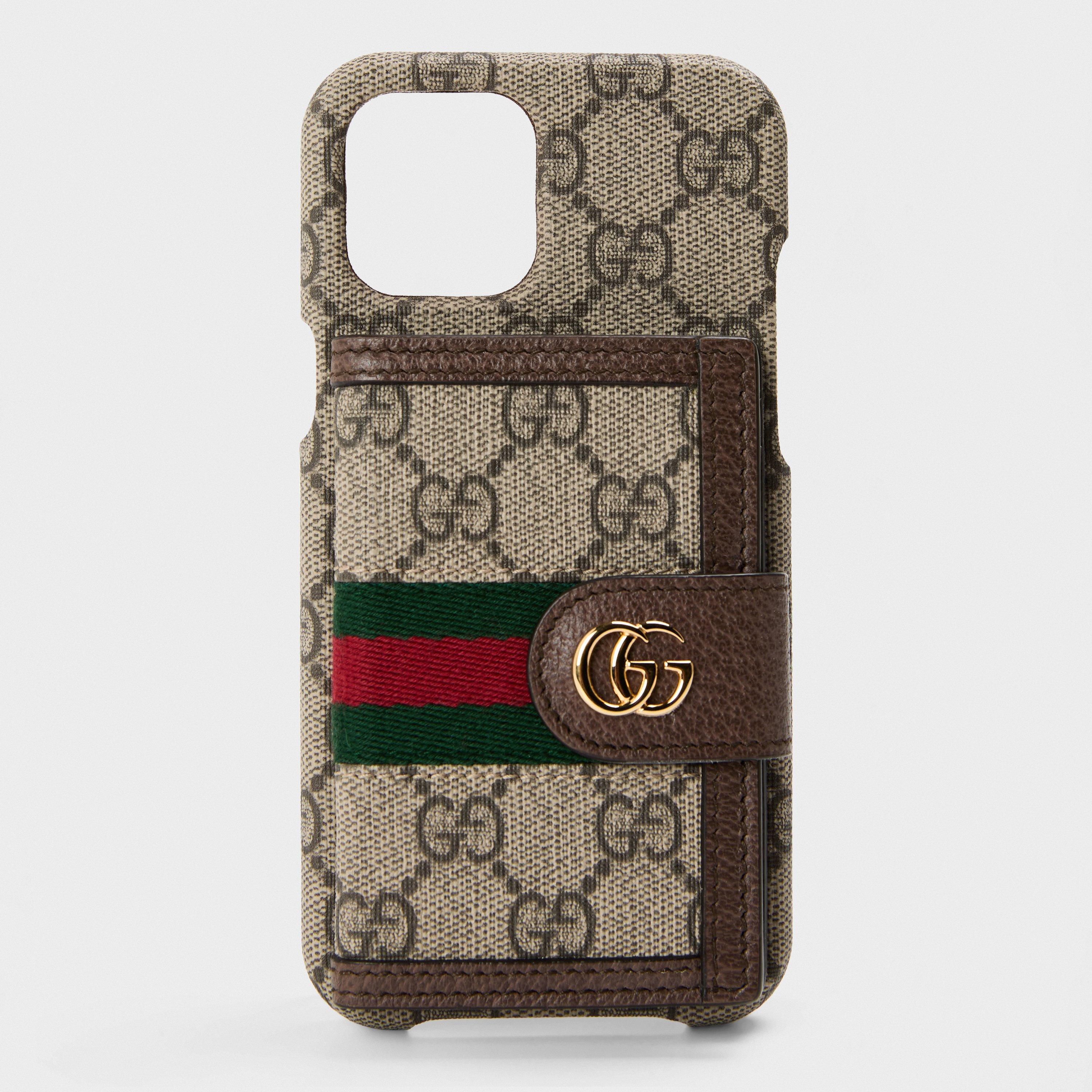 Beige/Ebony - Gucci - Women's iPhone Cover Phone Accessory - 1