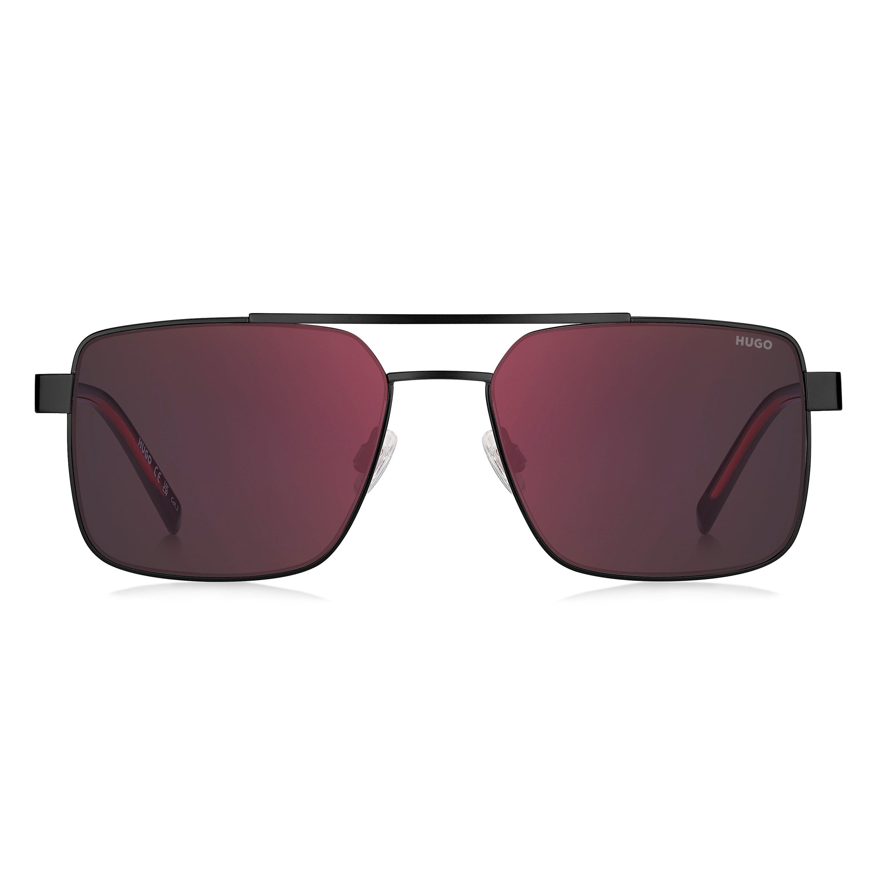 Matte Black - Hugo - Square Sunglasses - 2