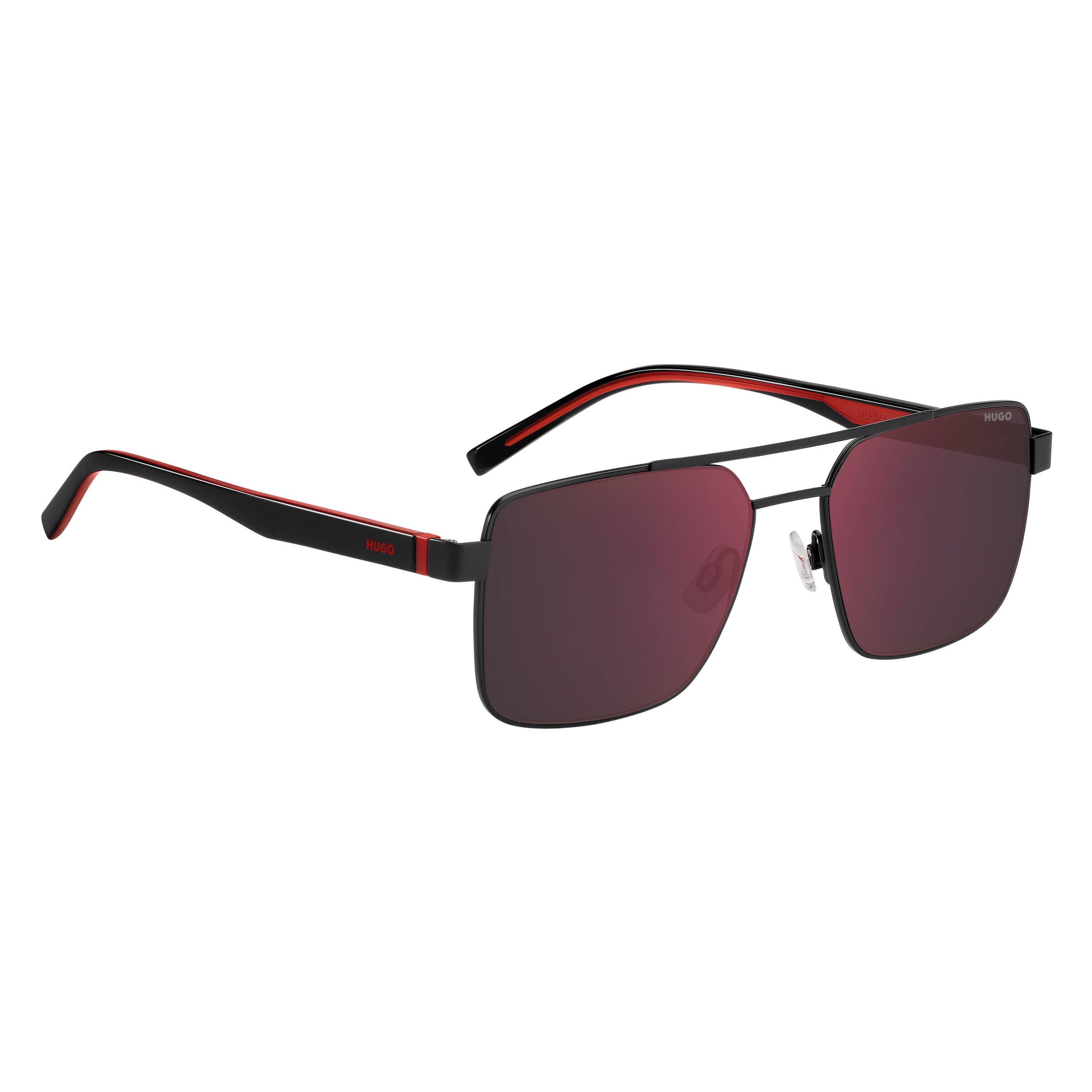 Matte Black - Hugo - Square Sunglasses - 3