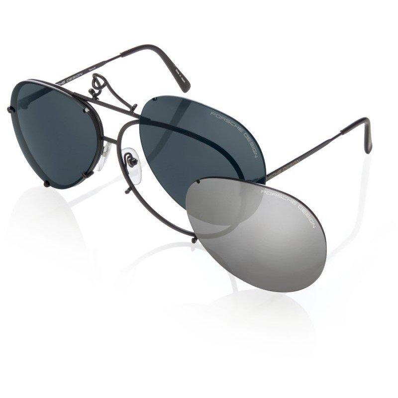 Porsche Design Men's Wayfarer Sunglasses - Black