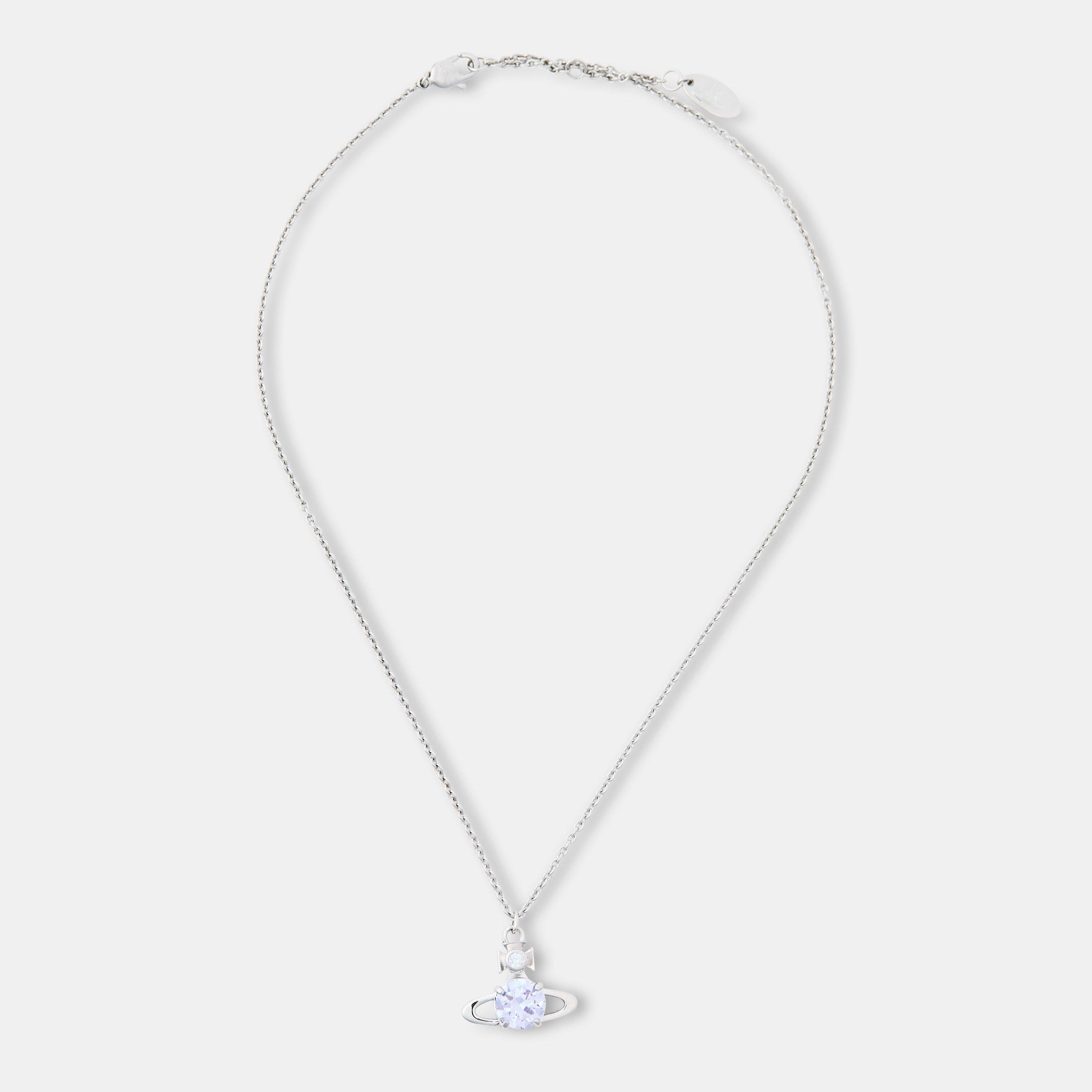 Plat/Lilac - Vivienne Westwood - Women's Viv Reina Large Pendant Necklace - 2