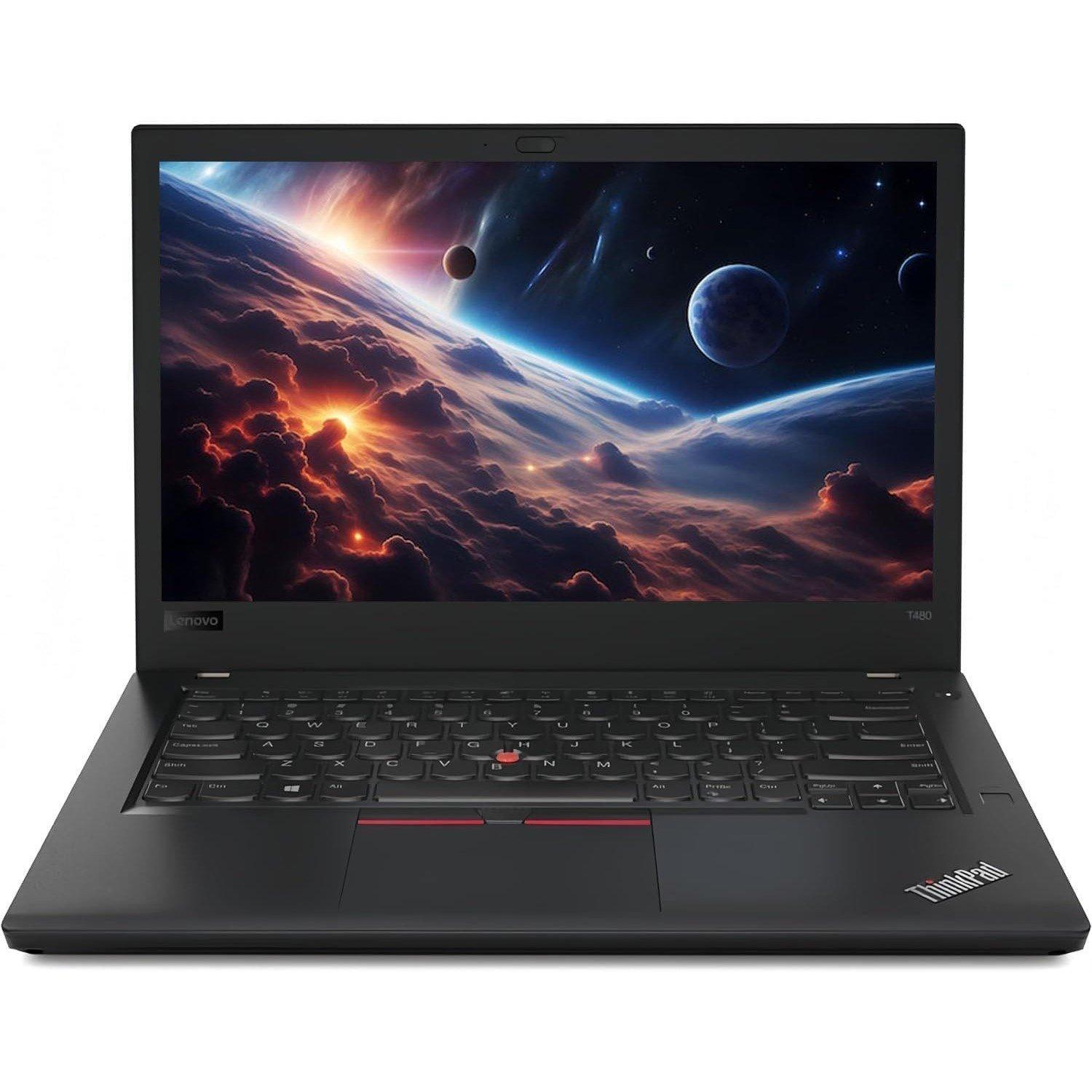 Lenovo Refurbished Refurbished Lenovo ThinkPad T480 14 Inch Laptop - Intel Core i5-8350U 8GB 240GB SSD