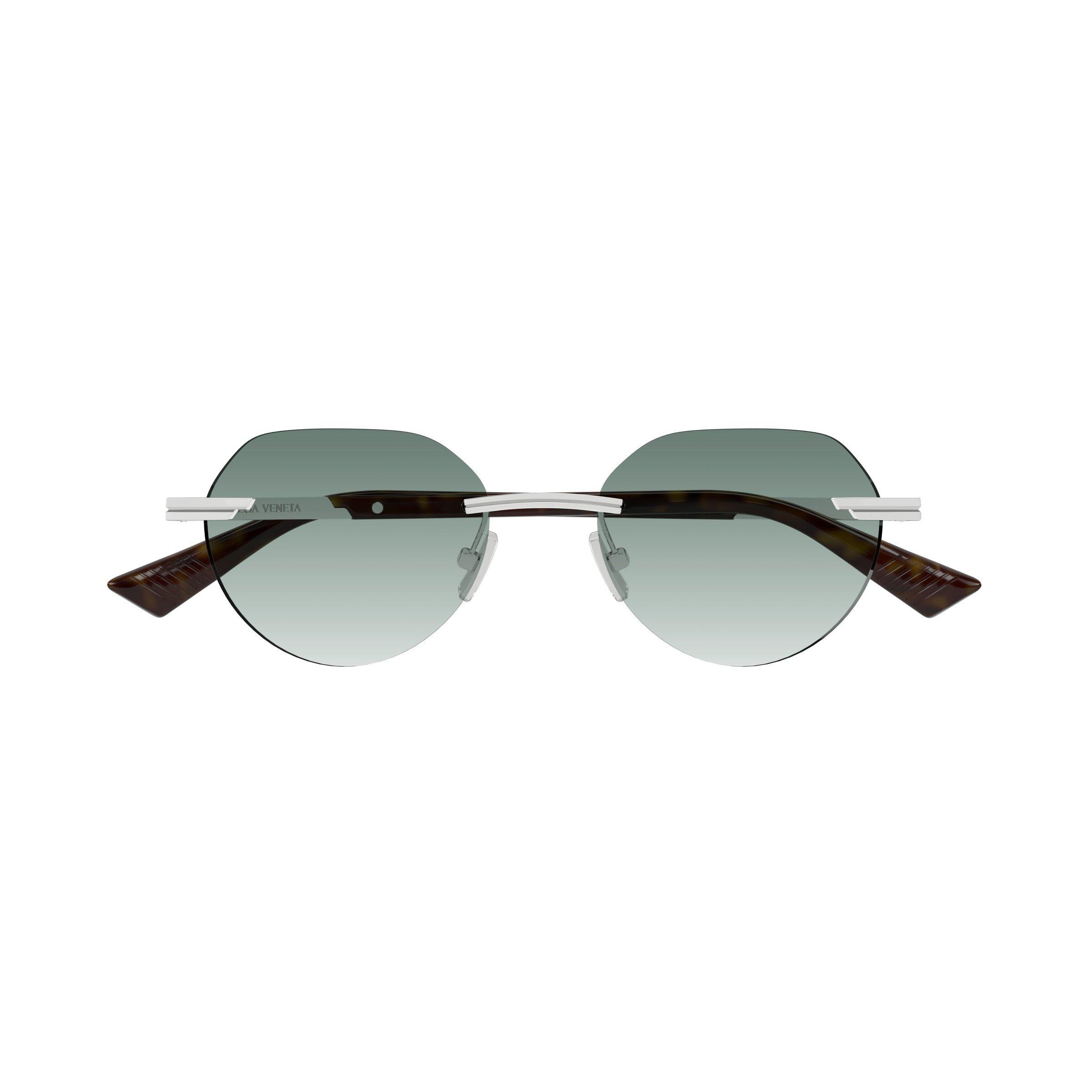 Silver - Bottega Veneta - Bottega Veneta Mens BV1379S Round Sunglasses - 2