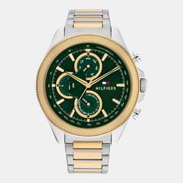 Tommy Hilfiger Tommy Hilfiger Two Tone Stainless Steel and Gold Plated Mens Watch