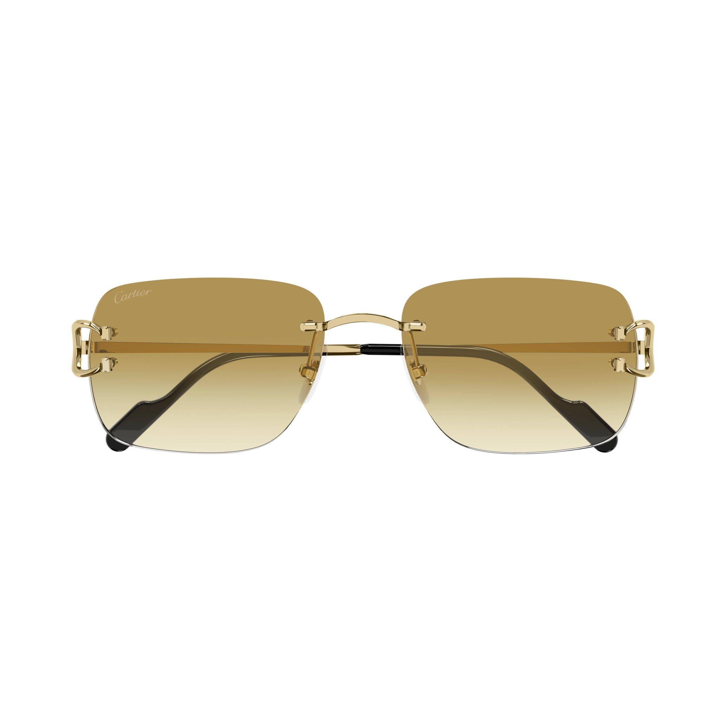Gold/Yellow - Cartier - Cartier Mens CT0330S Sunglasses - 3