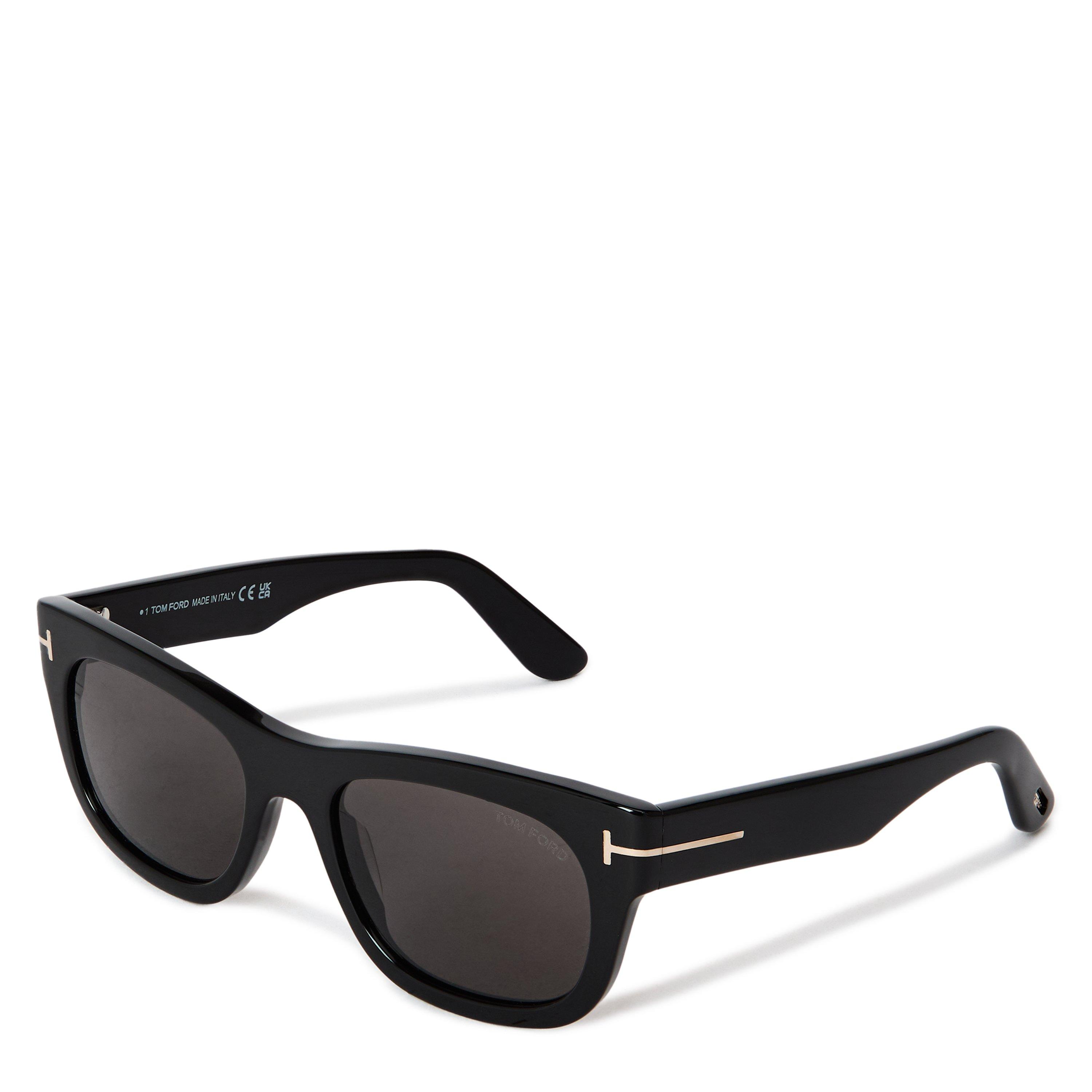 Black/Smoke - Tom Ford - Men's Marshall Rectangle Sunglasses - 1