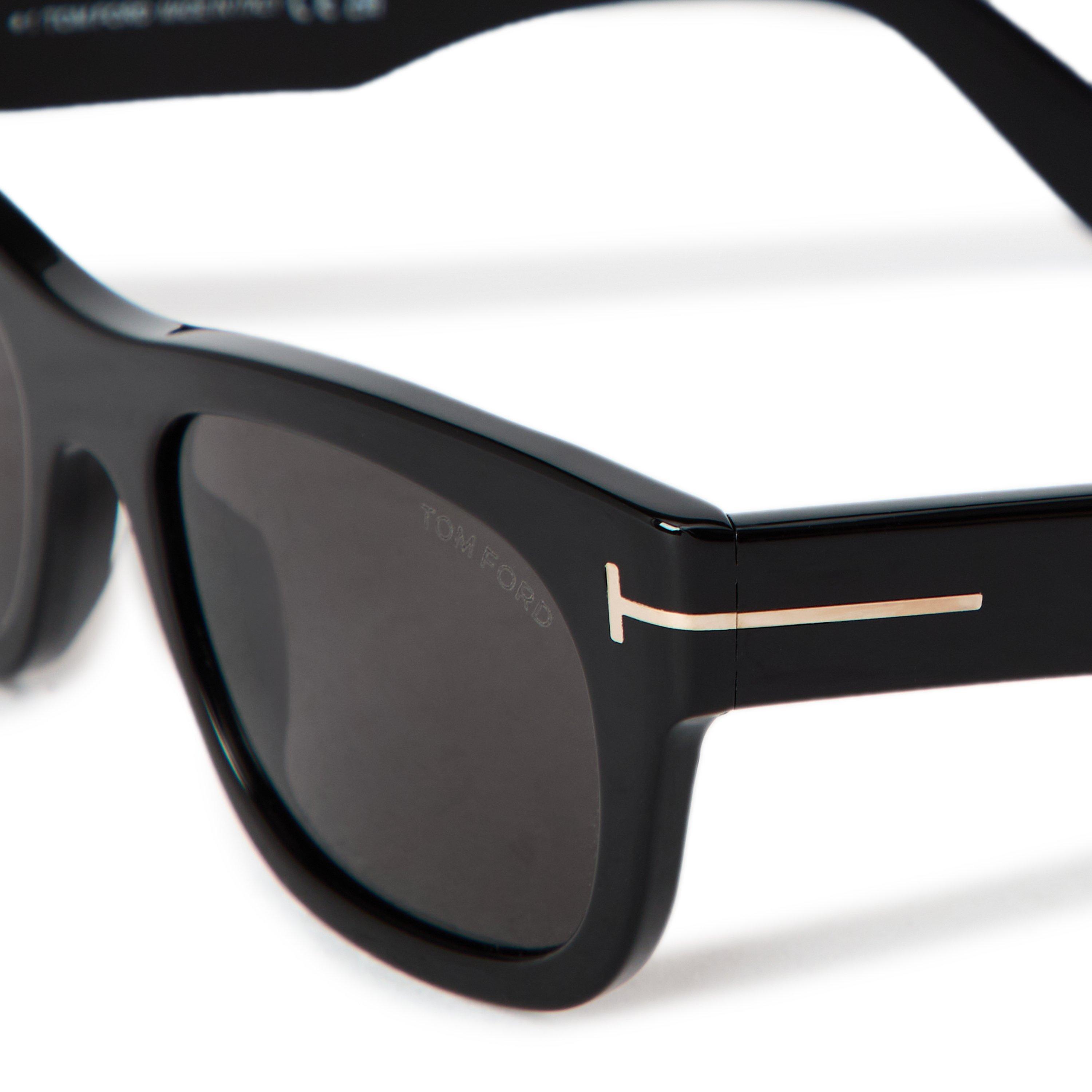 Black/Smoke - Tom Ford - Men's Marshall Rectangle Sunglasses - 3