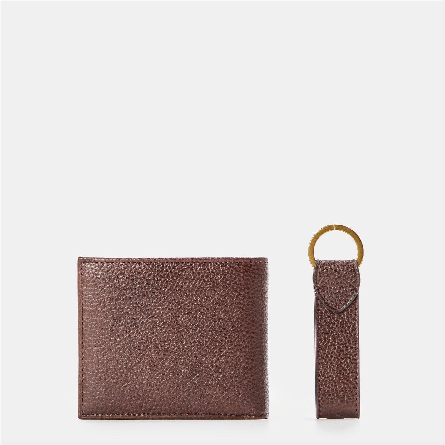 Dark Brown - Polo Ralph Lauren - Men's Leather Wallet & Keyring Gift Set - 2