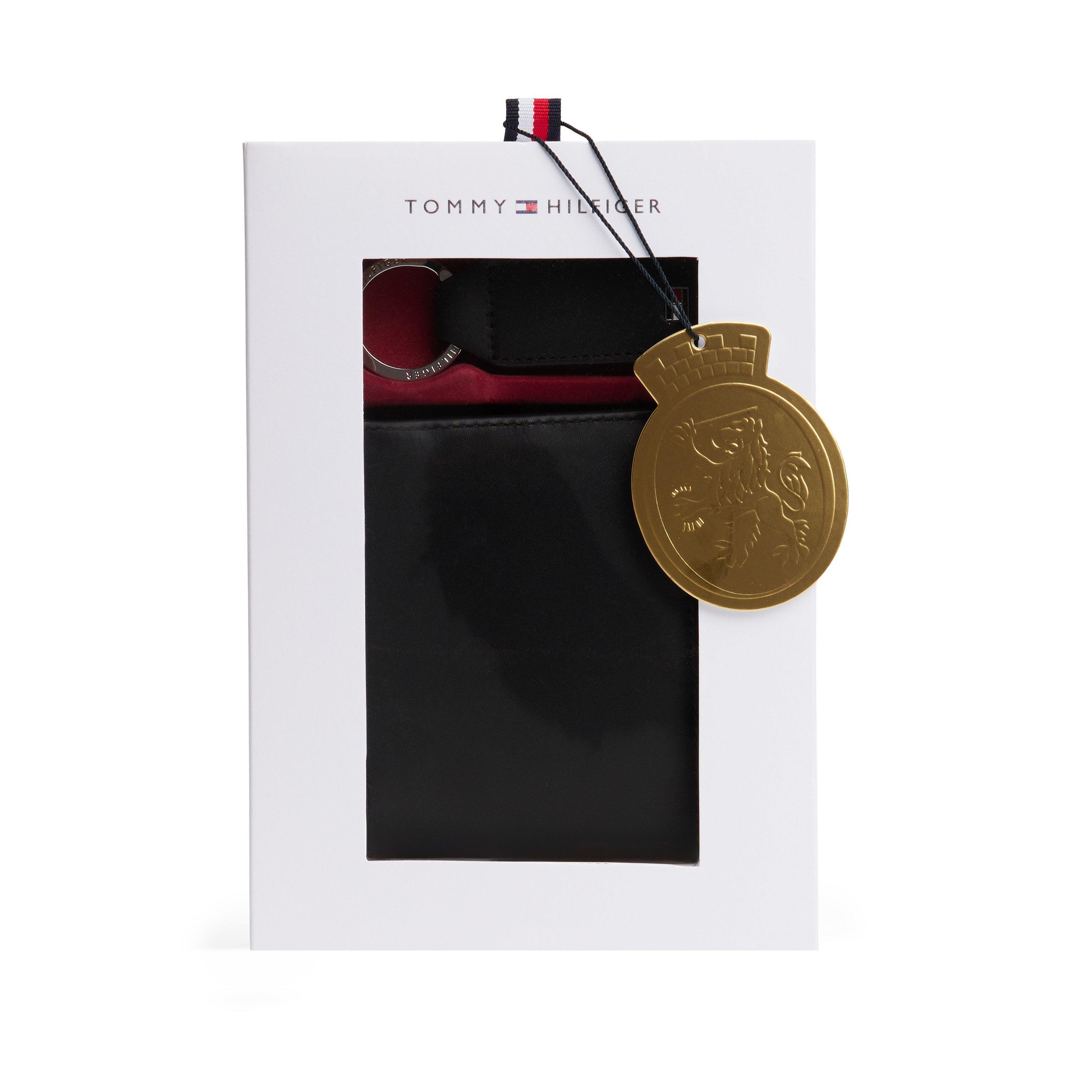 Zwart - Tommy Hilfiger - Eton Leather Cardholder & Key Fob - 2