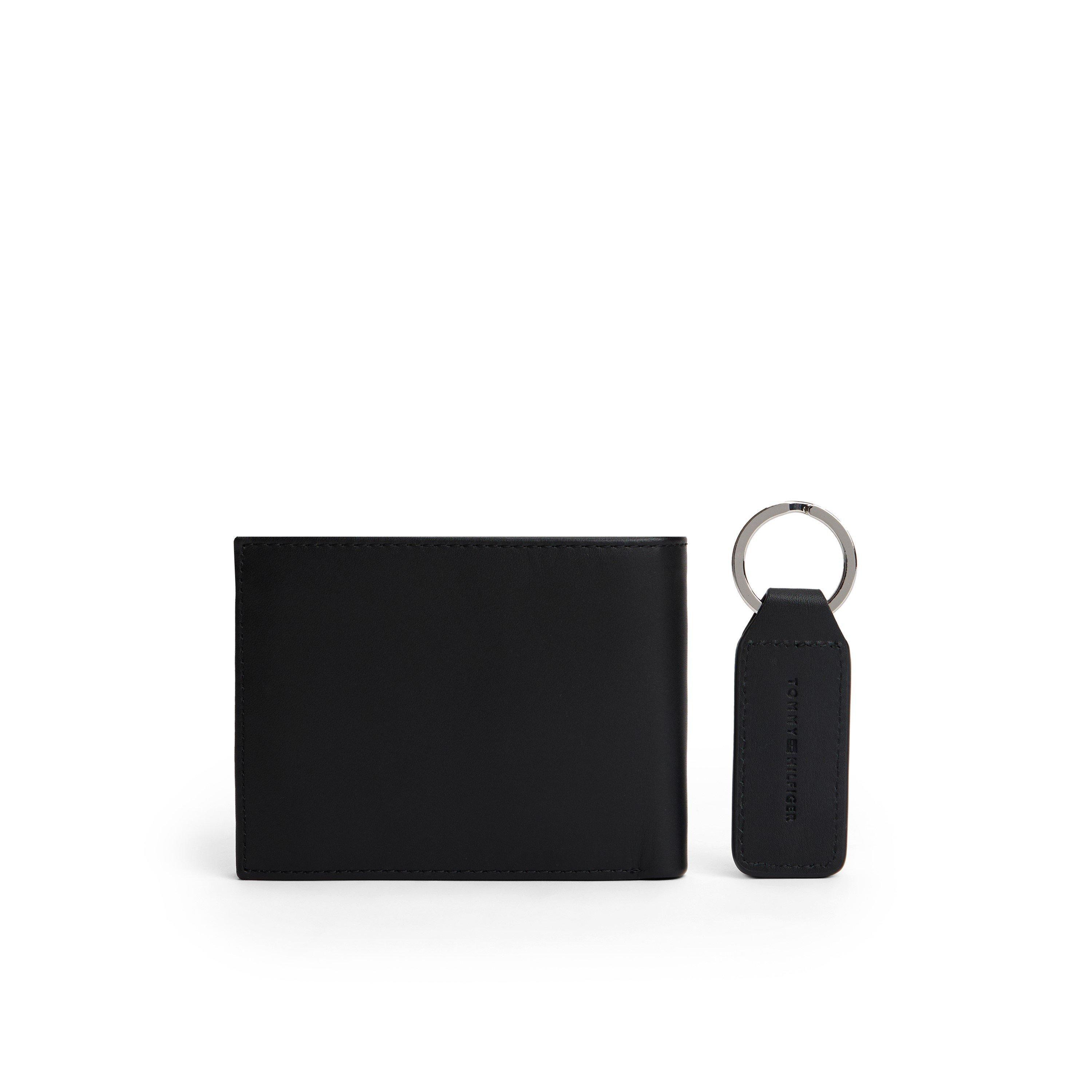 Zwart - Tommy Hilfiger - Eton Leather Cardholder & Key Fob - 5