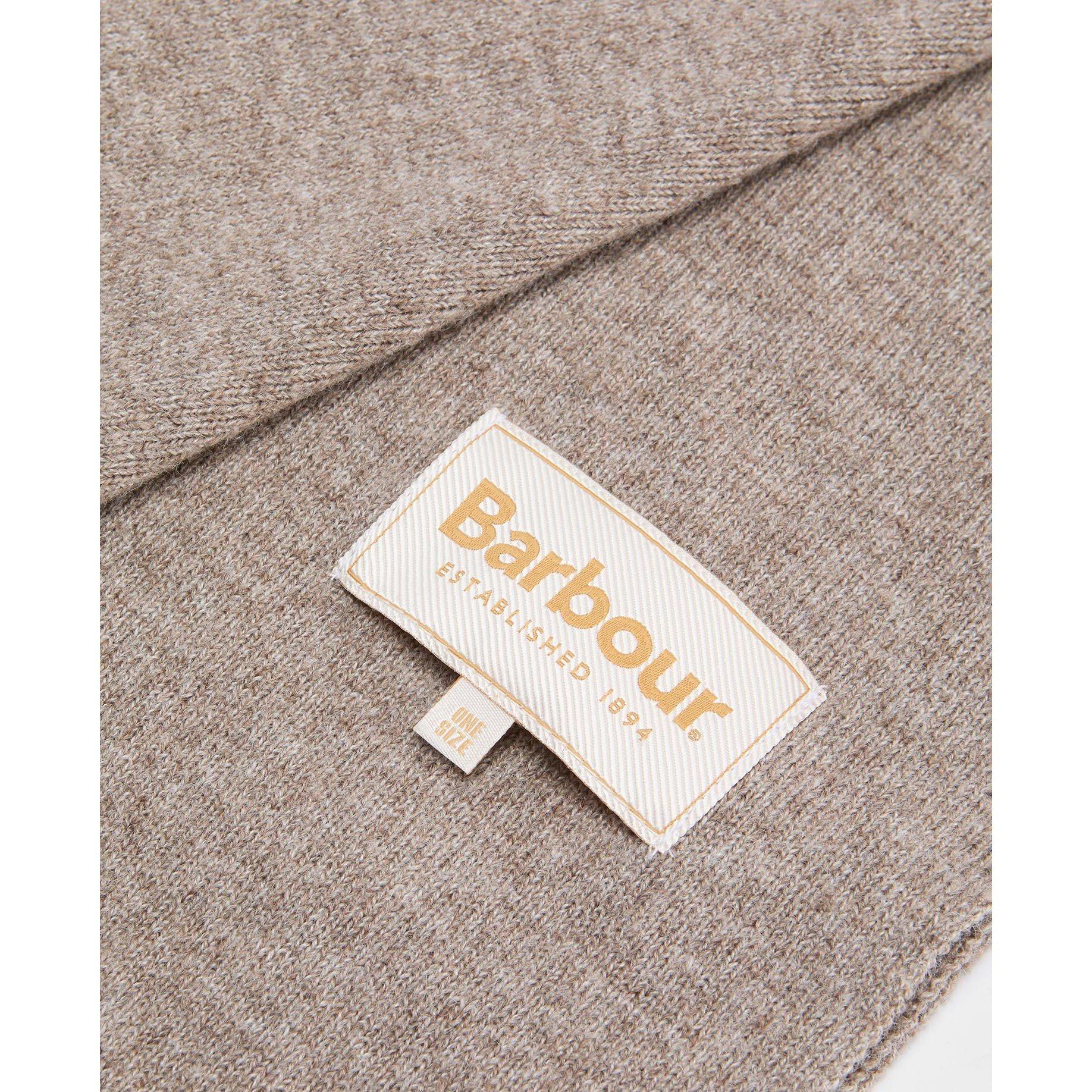 Taupe - Barbour - Winona Beanie and Scarf Gift Set - 7