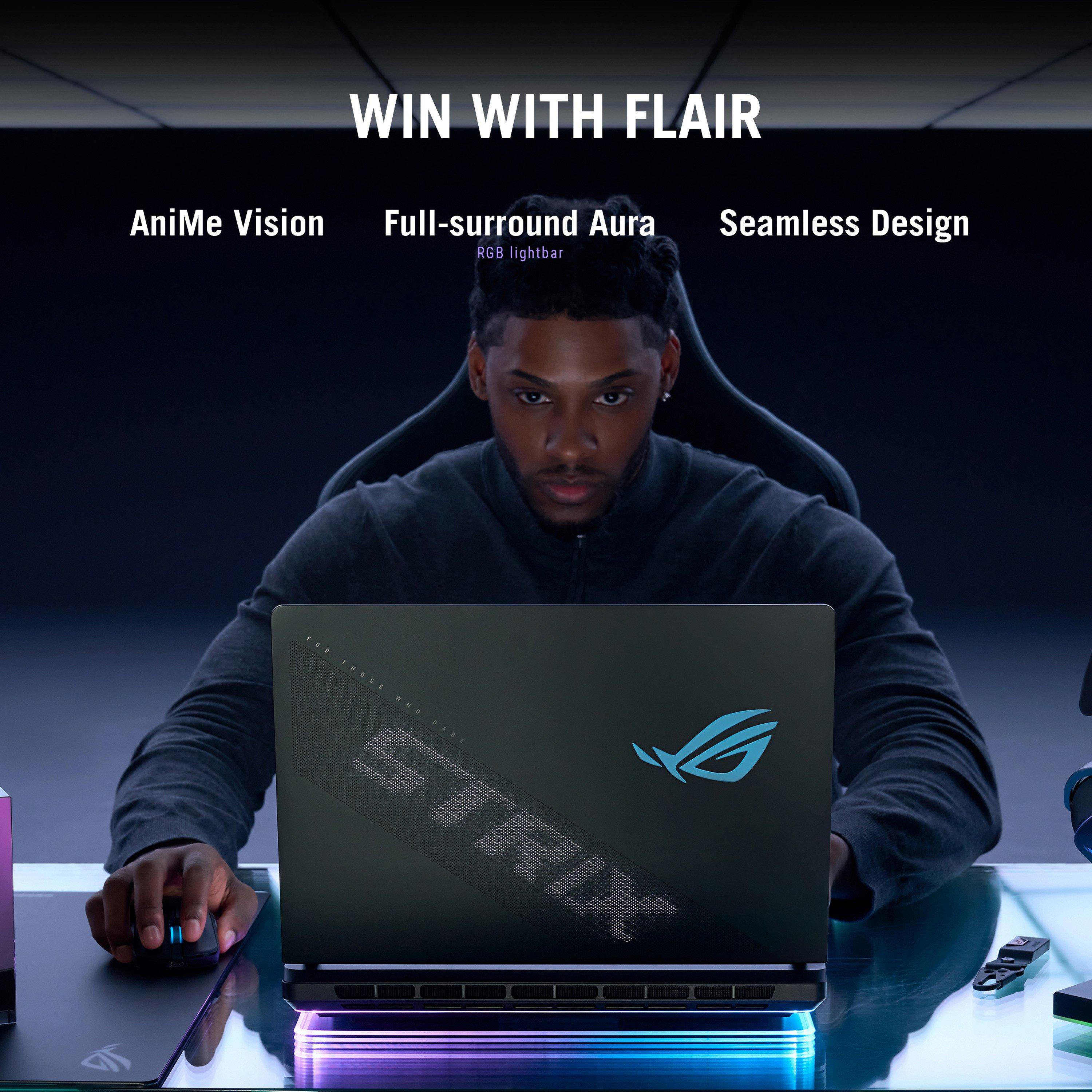 Black - ASUS - ASUS ROG Strix SCAR 18 4K Mini LED 240Hz - Ultra 9 290HX Plus 64GB 2TB RTX 5090 - 10
