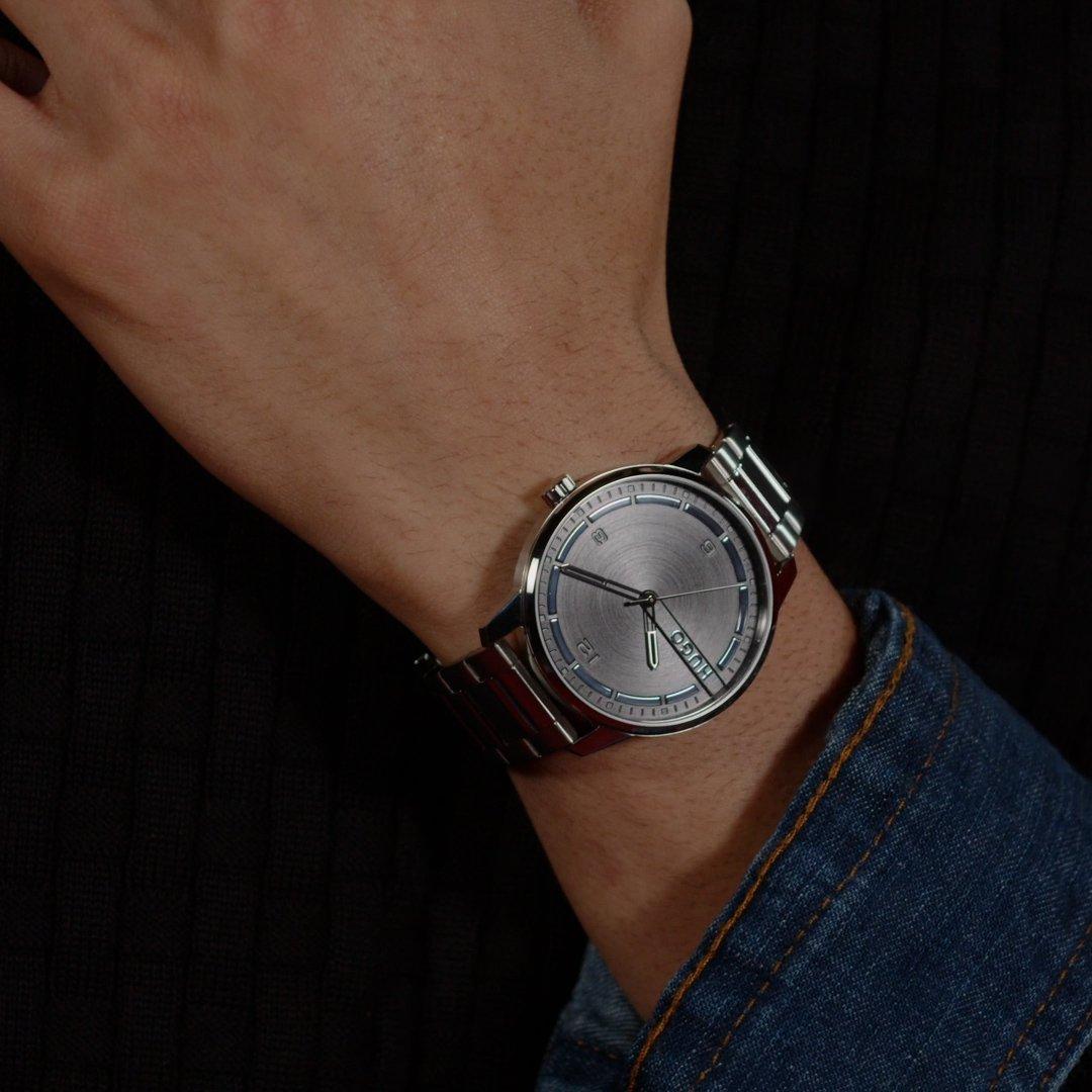 Black/Silver - Hugo - HUGO Mens #Stamp Watch - 3