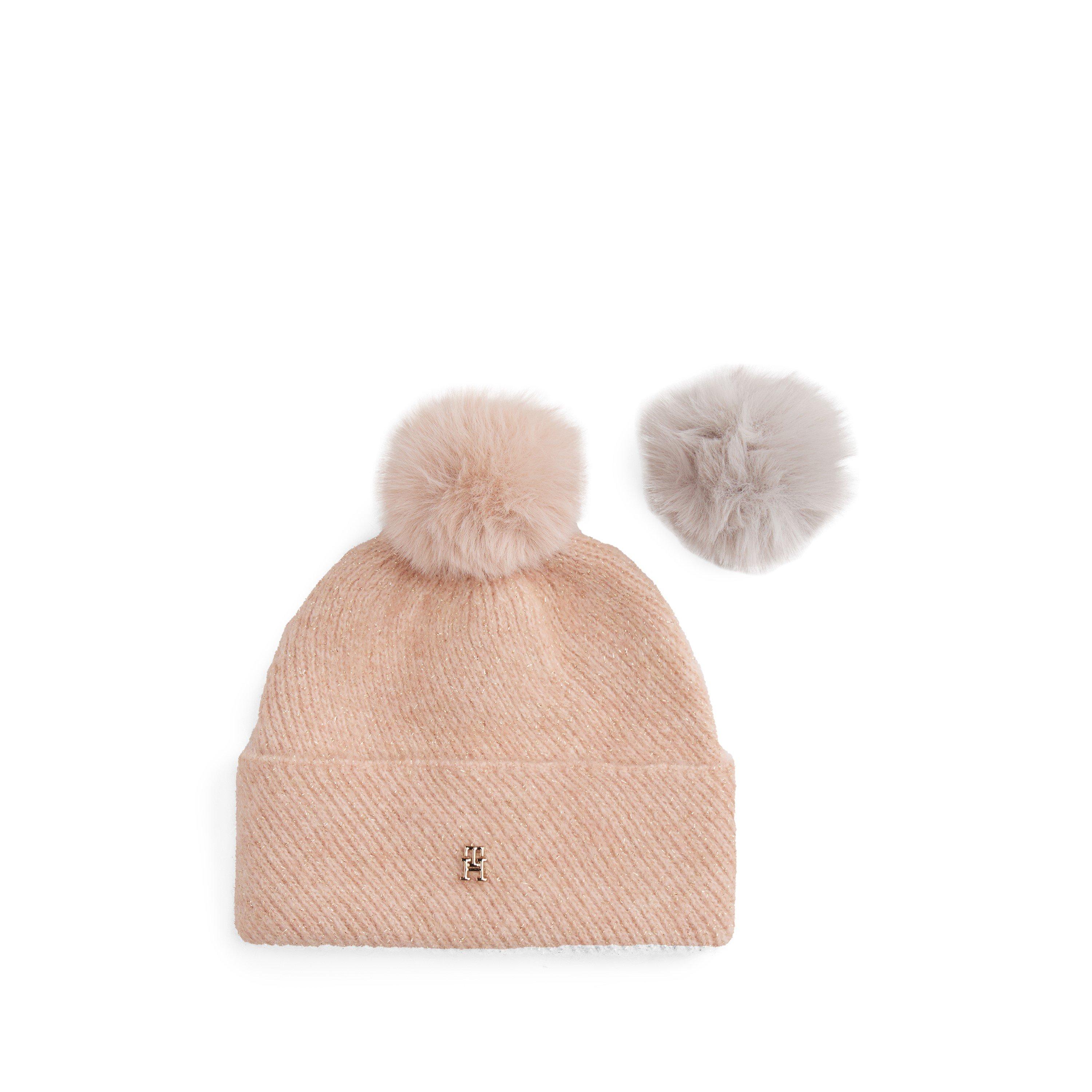 Roze bloesem - Tommy Hilfiger - Women's Winter Beanie Set - 4