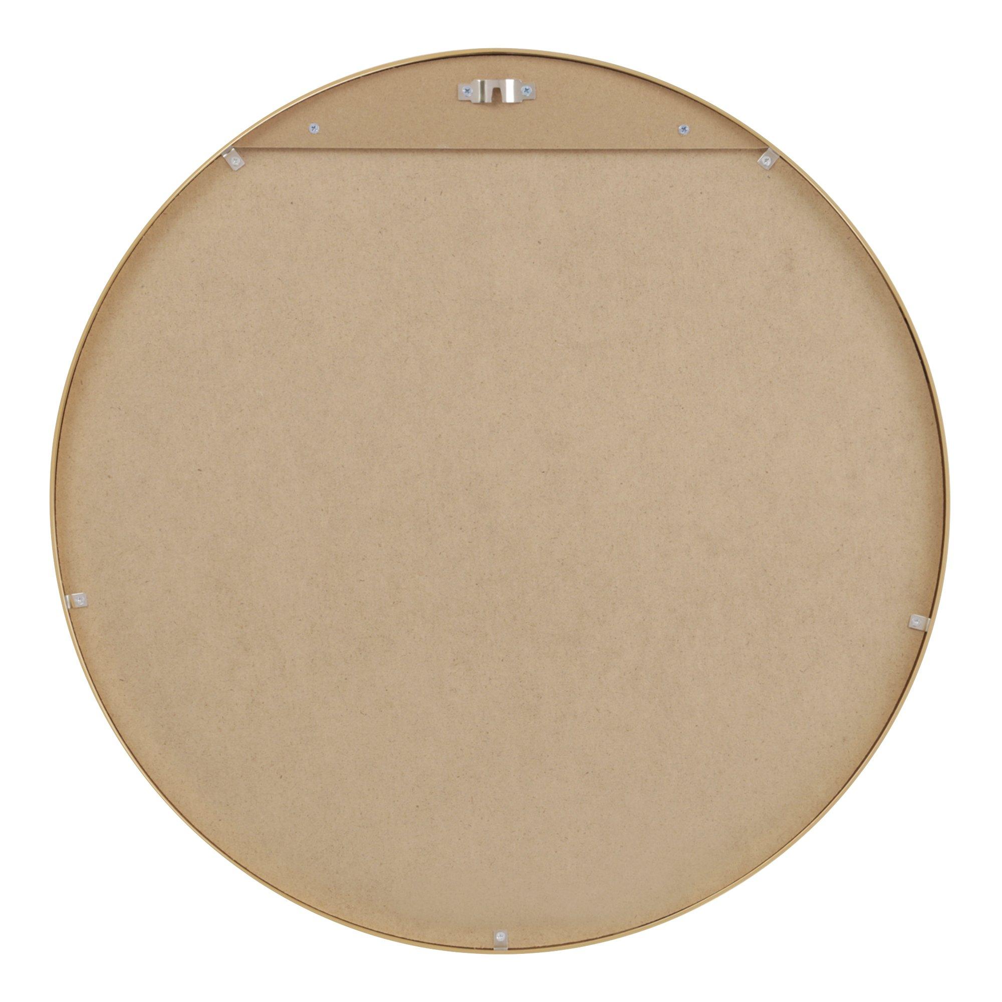 Gold - Nestwell - Acton Round Metal Framed Wall Mirror - 4