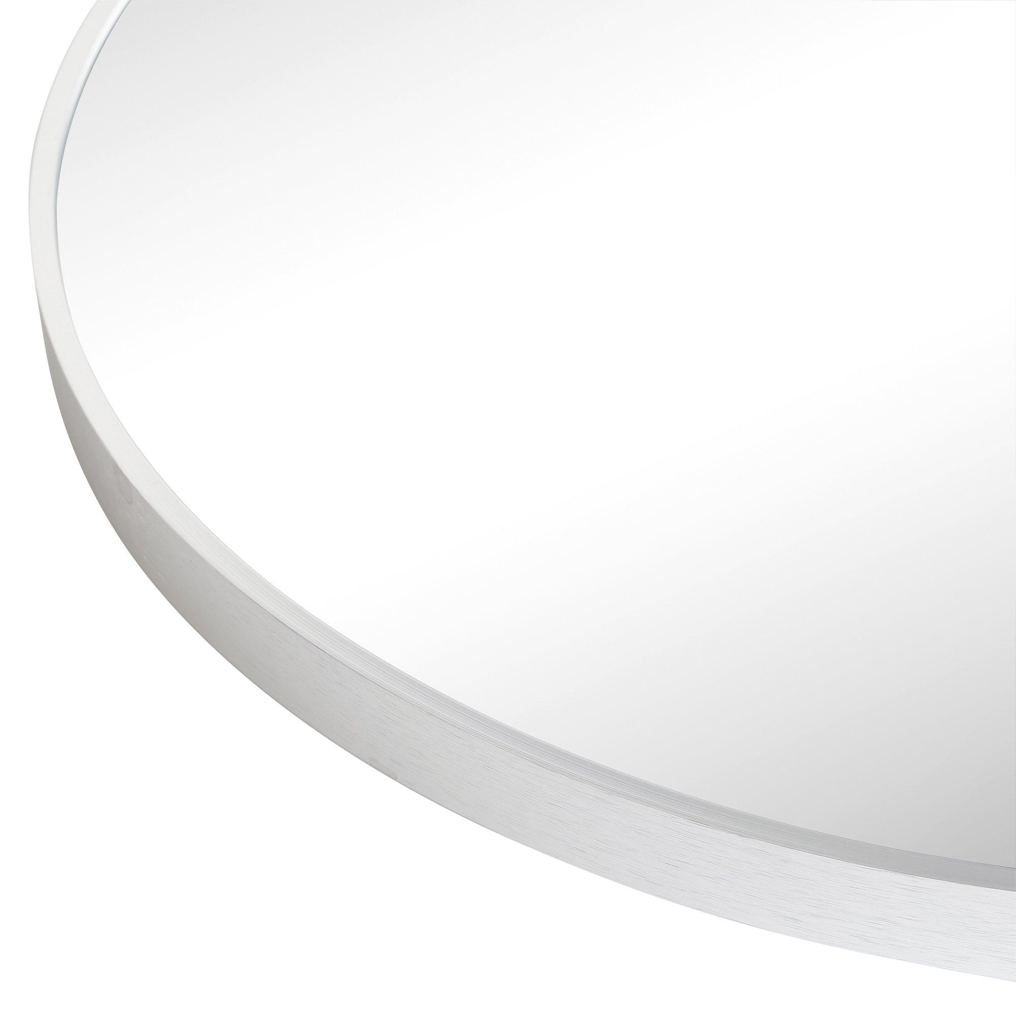 Silver - Nestwell - Acton Round Metal Framed Wall Mirror Large - 2