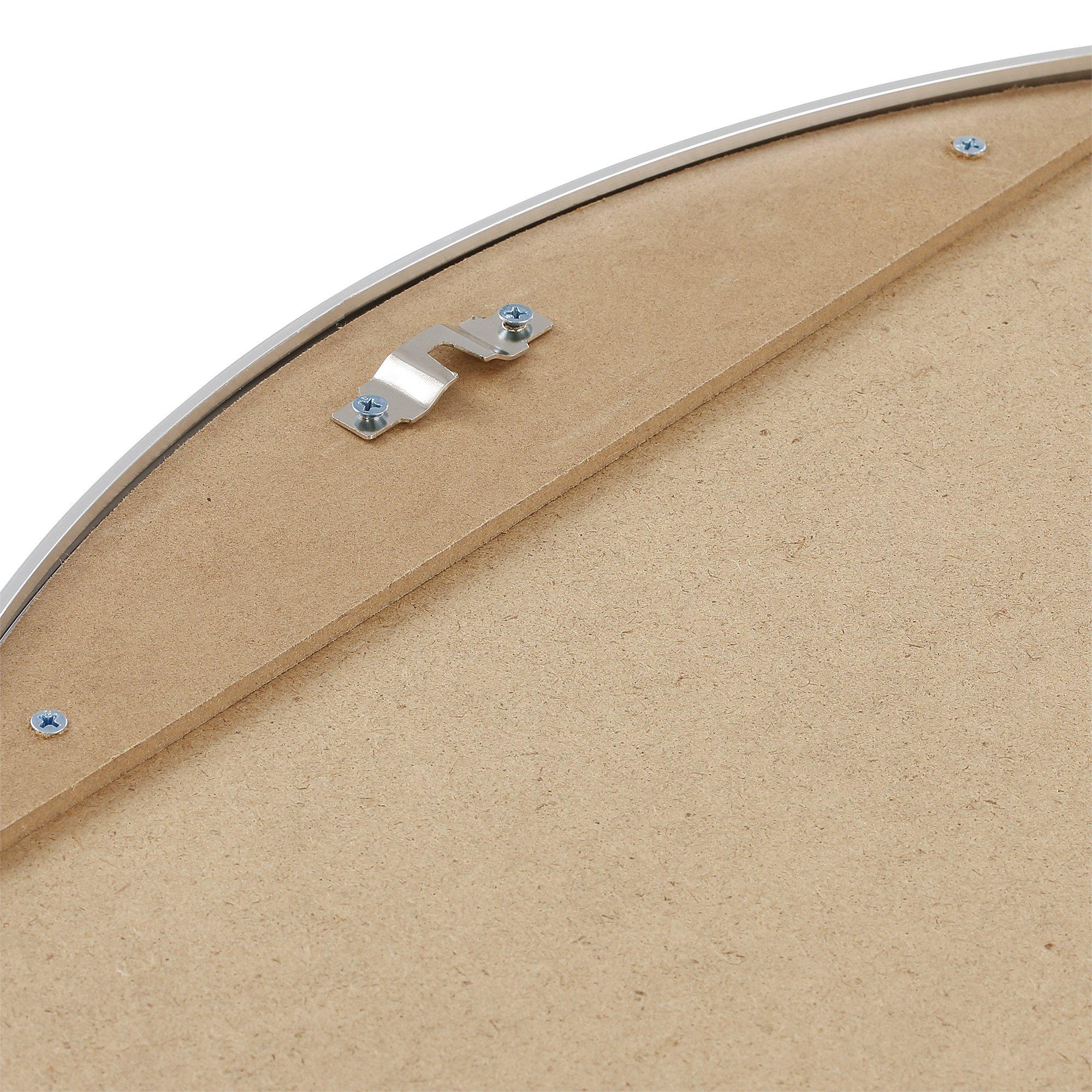 Silver - Nestwell - Acton Round Metal Framed Wall Mirror Large - 3