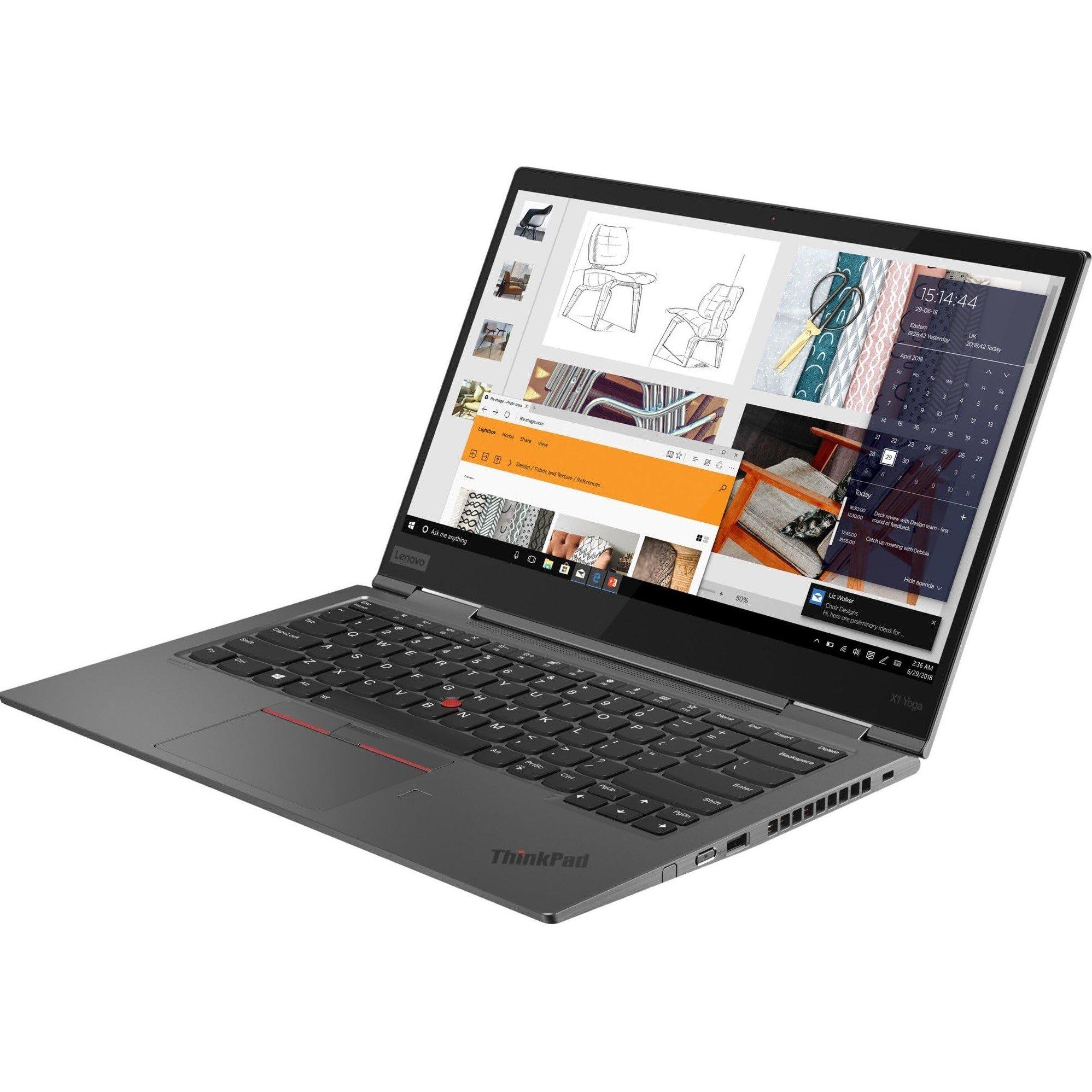Grises - Lenovo - Refurbished Lenovo ThinkPad X1 Yoga 4th Gen 14 Inch 2 in 1 Laptop - Intel Core i5-8350U 8GB 256GB SS - 3