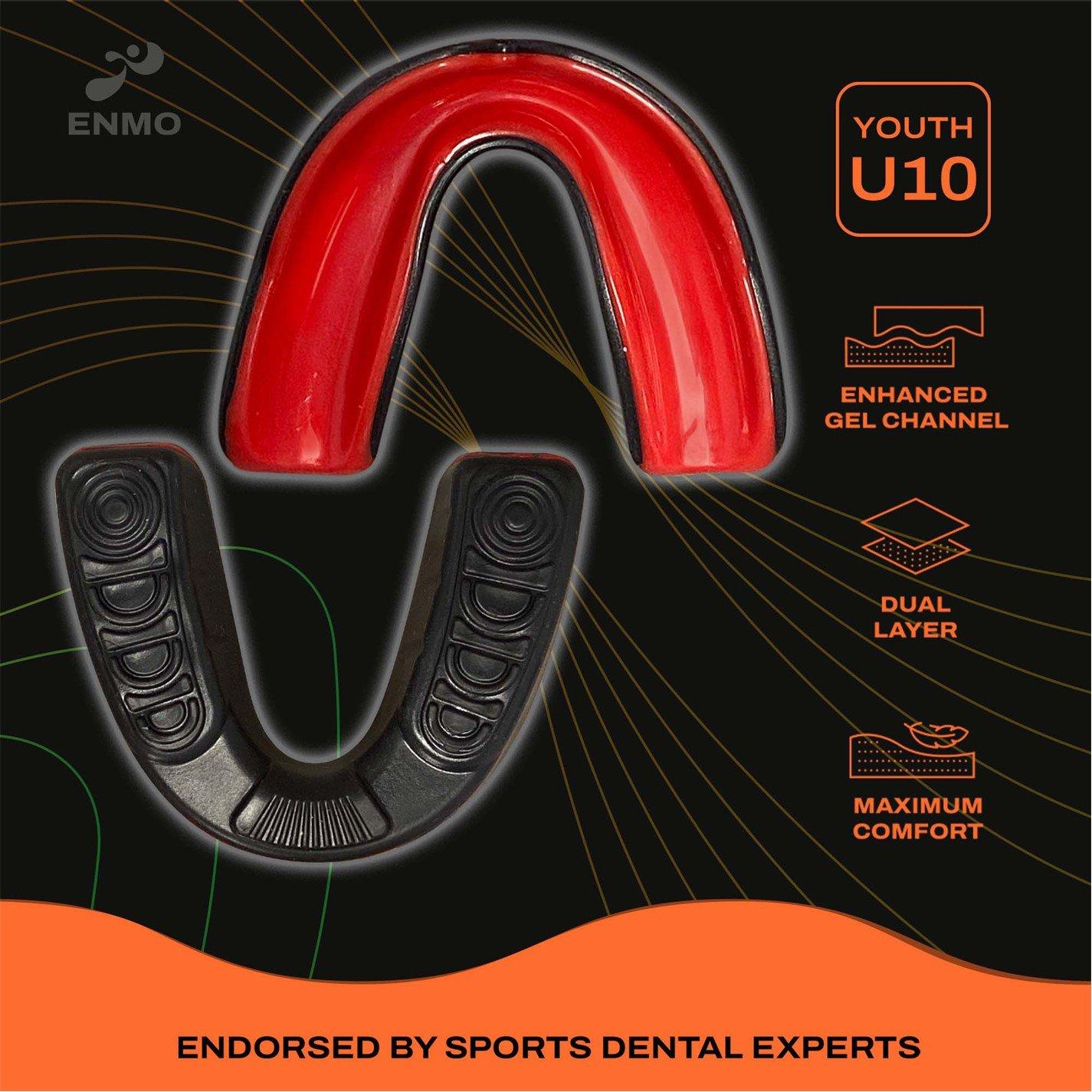Schwarz/Rot - Hy-Pro - MaxillaGel Mouthguard Jnr - 3