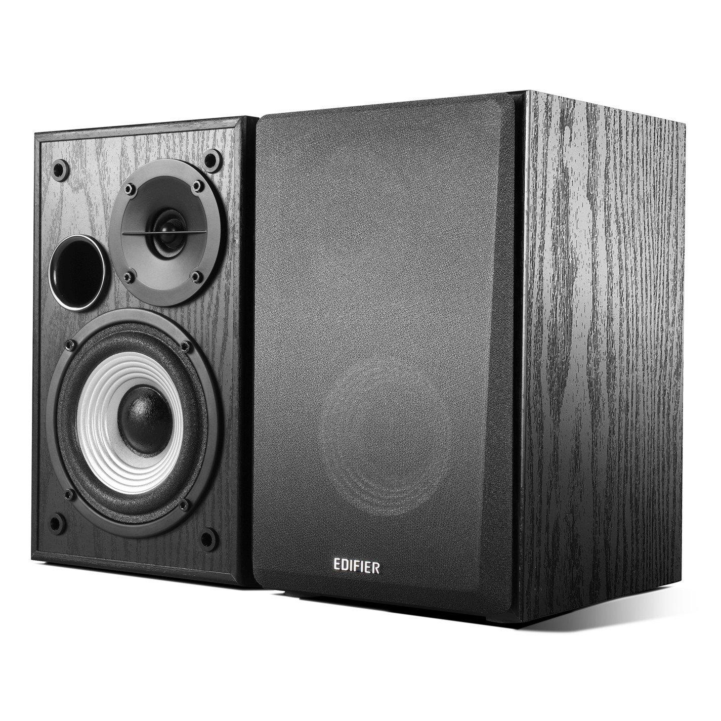 Black - Edifier - Edifier R980T Active 2.0 Bookshelf Speaker Set - 1