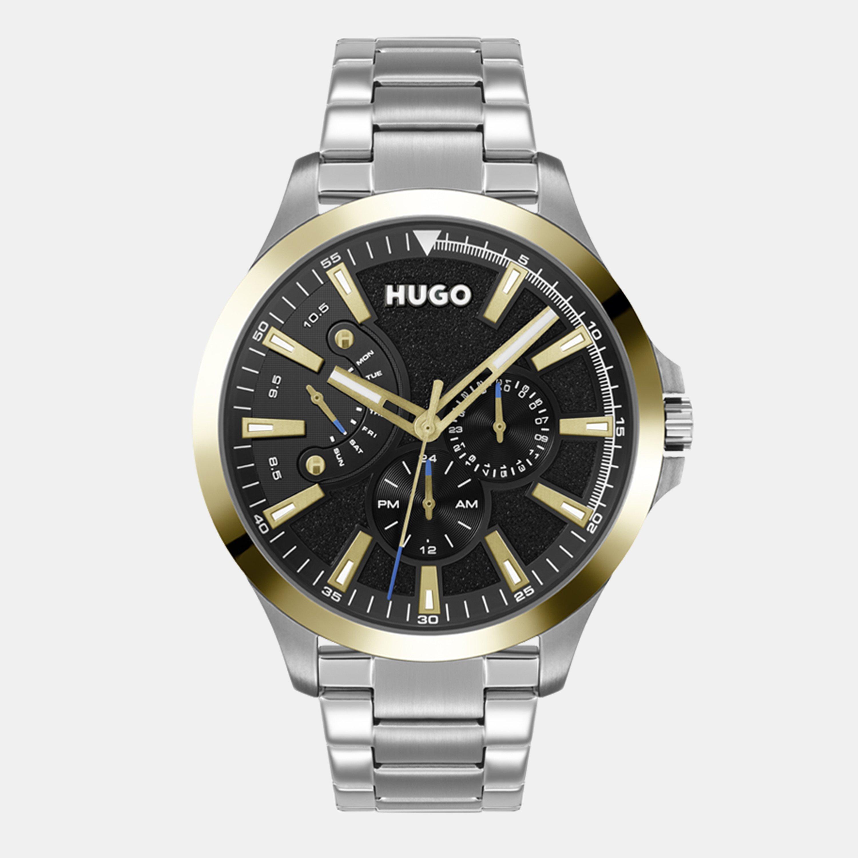 Hugo Gents HUGO #LEAP Bracelet Watch - Black/Silver