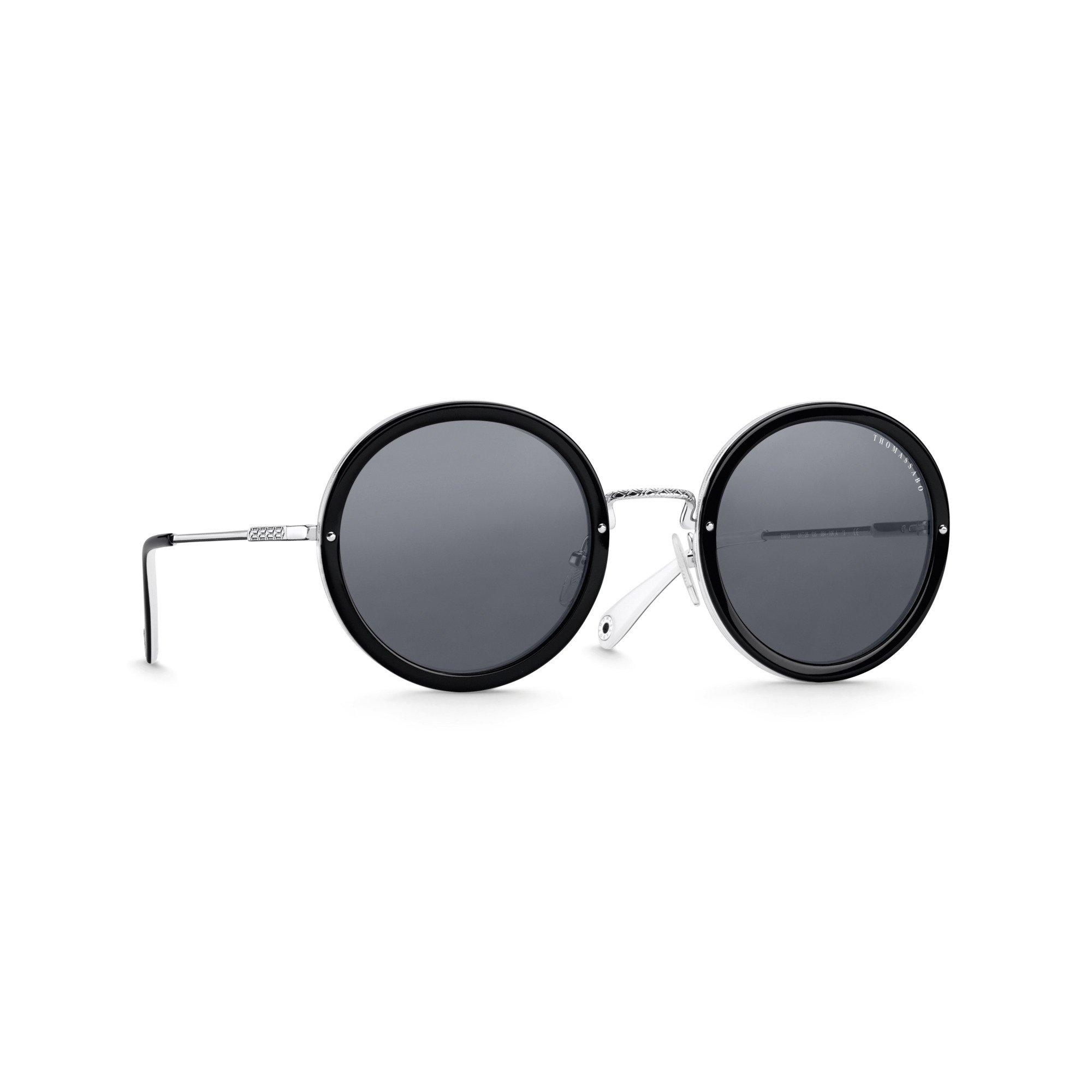 Crna - Thomas Sabo - Women's Romy Round Sunglasses - 4