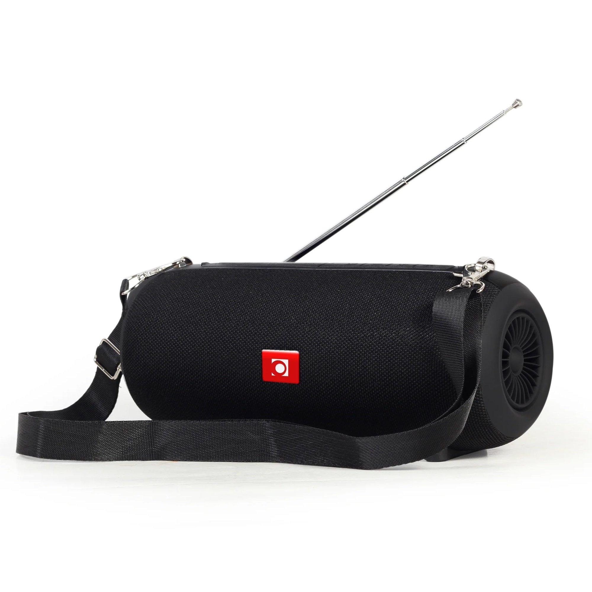 Black - Gembird - Portable Bluetooth Speaker With FM Radio - 1