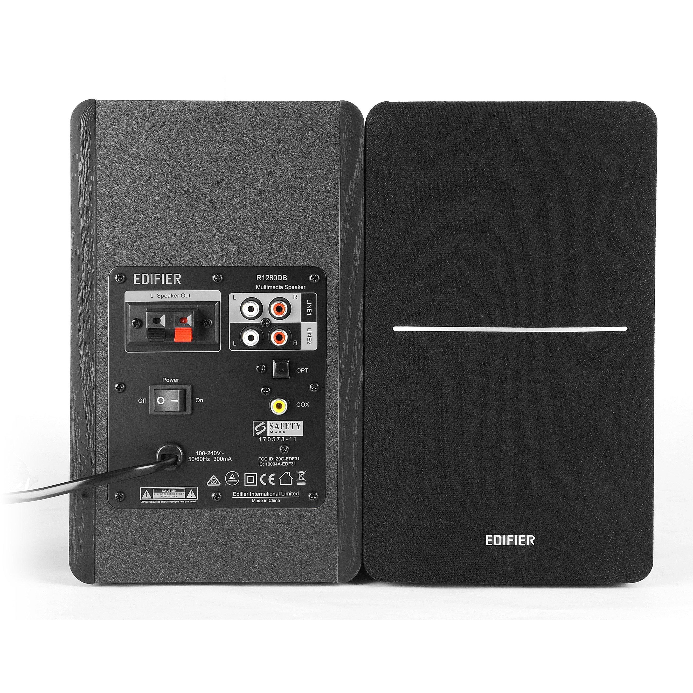 Black - Edifier - Edifier R1280DB 2.0 Bookshelf Speakers Black - 4